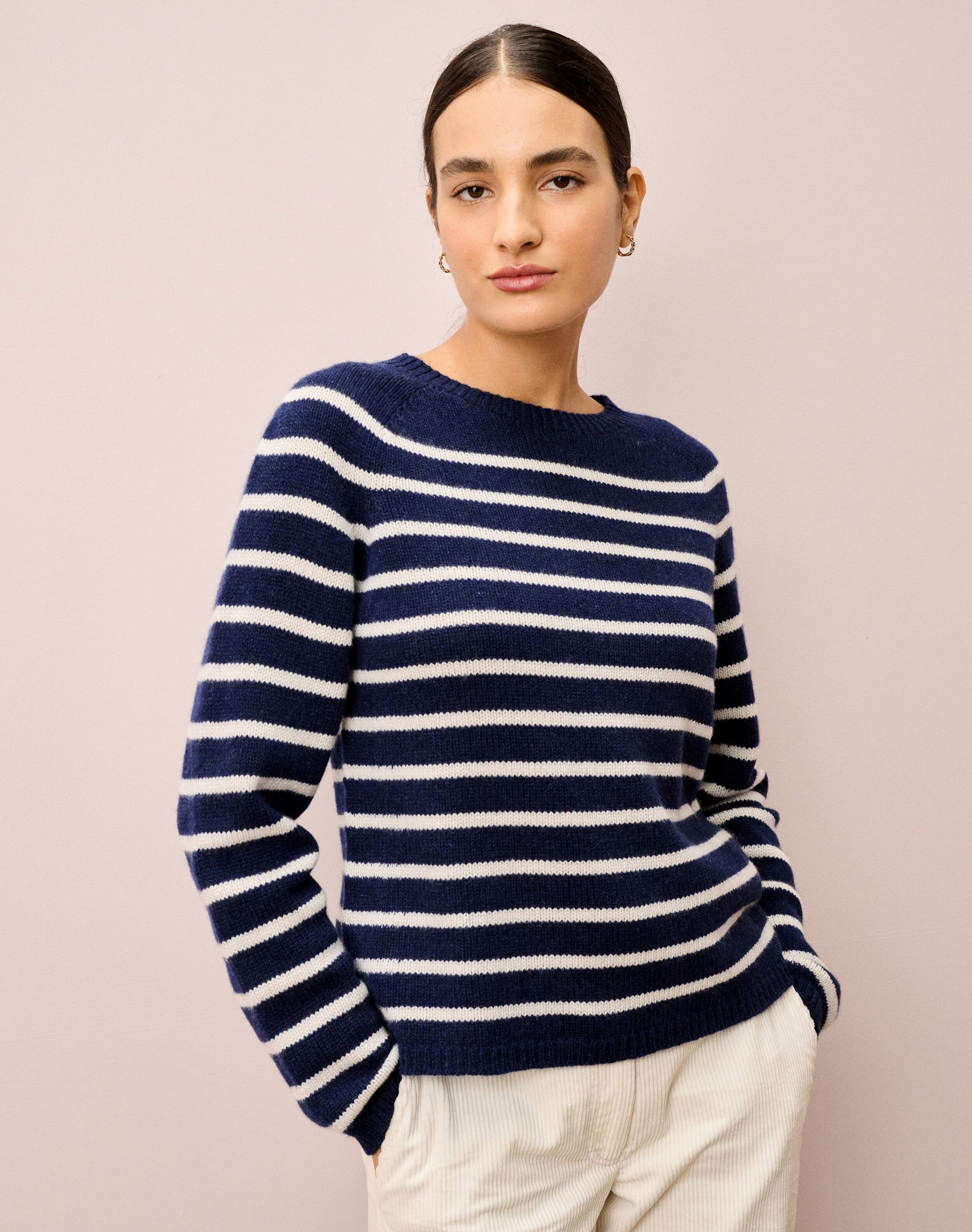 Cashmere Breton Stripe Jumper