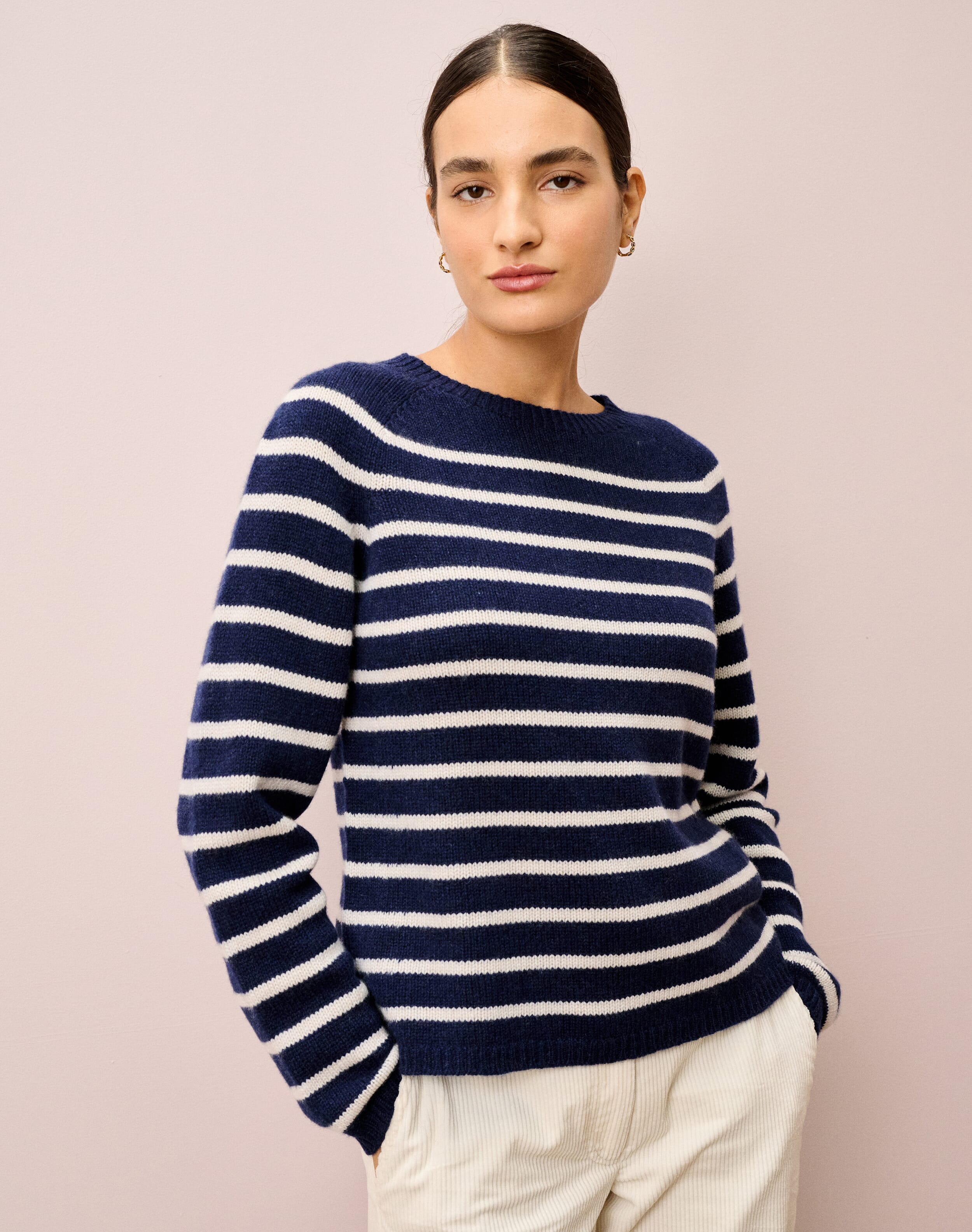 Cashmere Breton Stripe Jumper