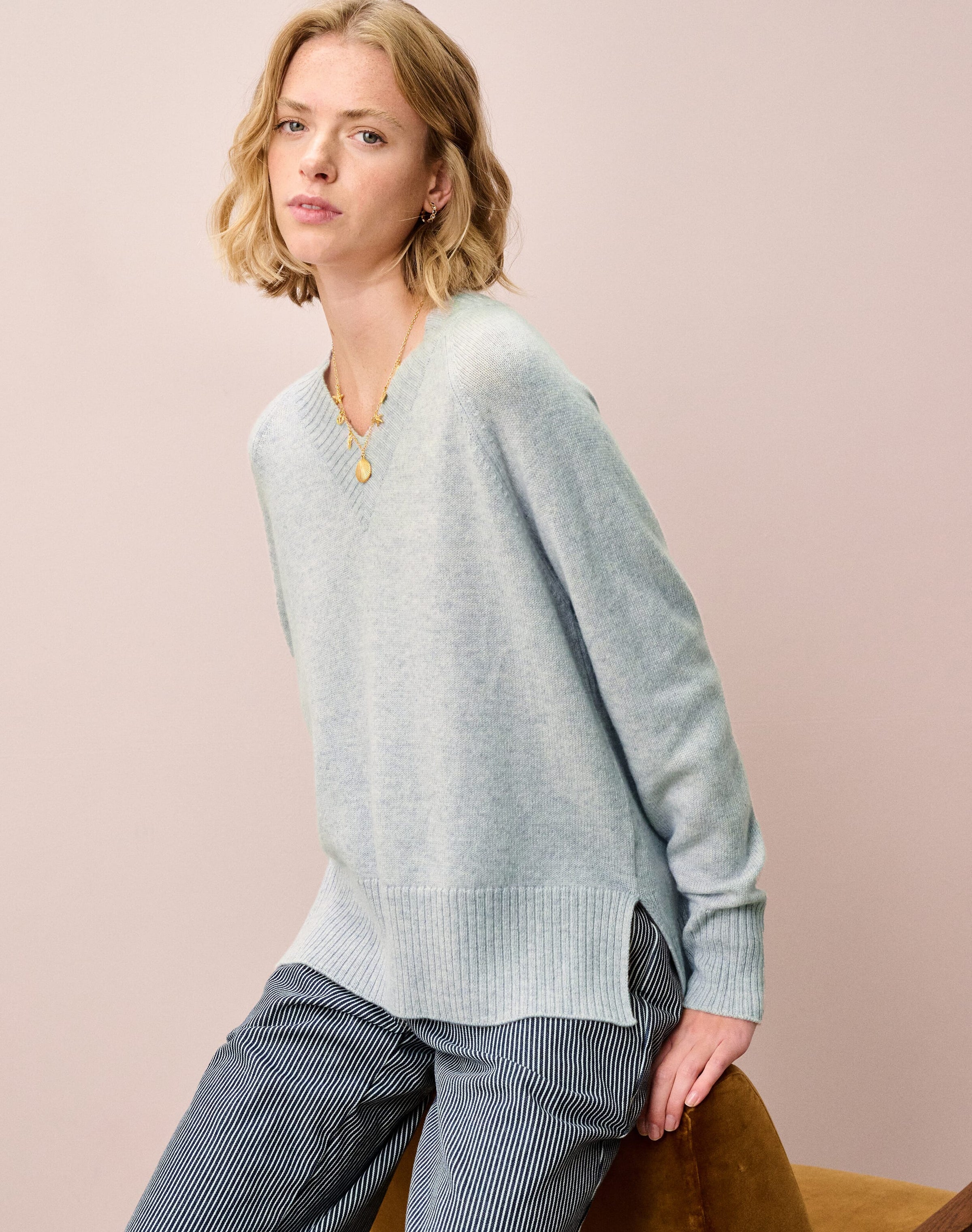 Cashmere V Neck Jumper