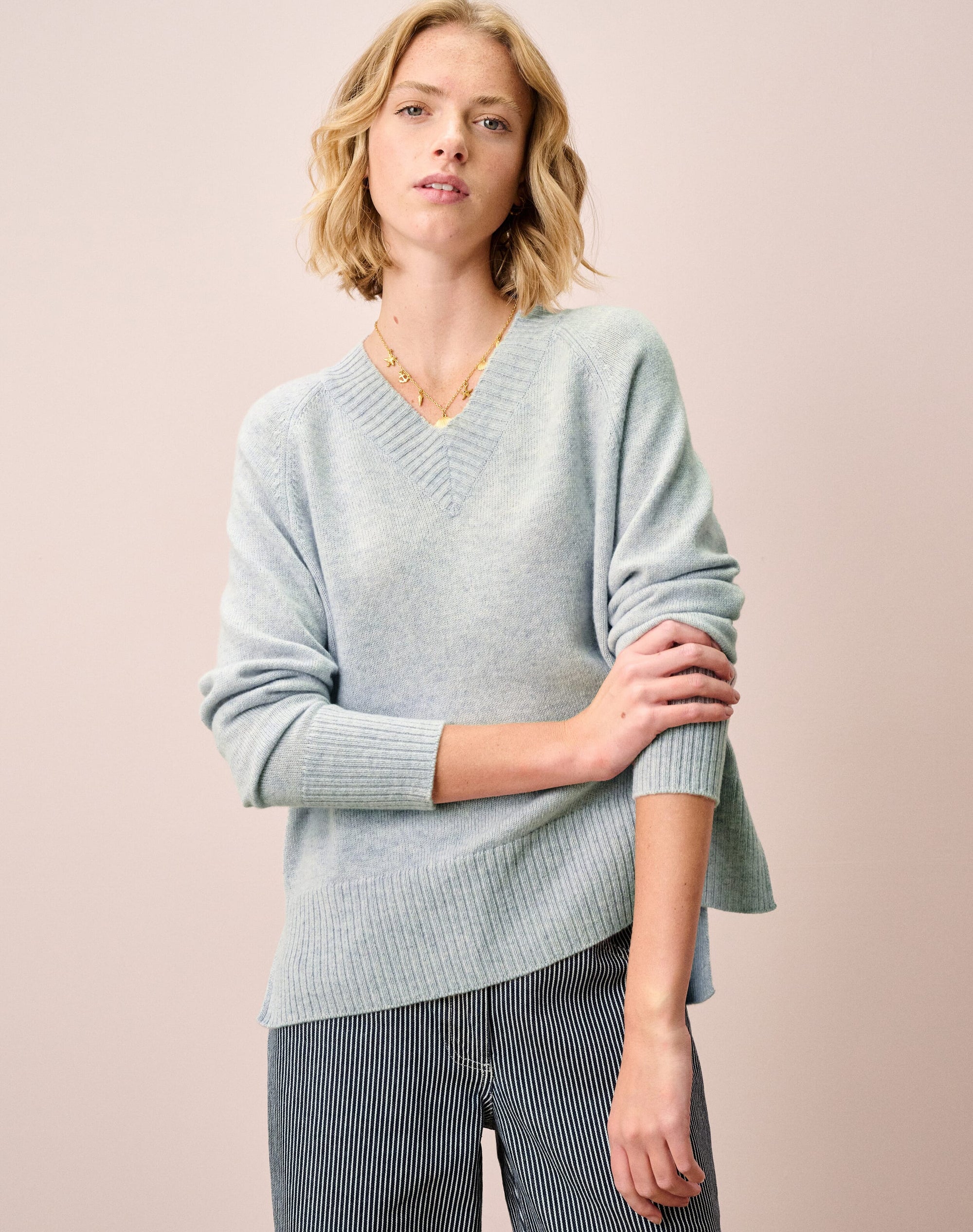Cashmere V Neck Jumper