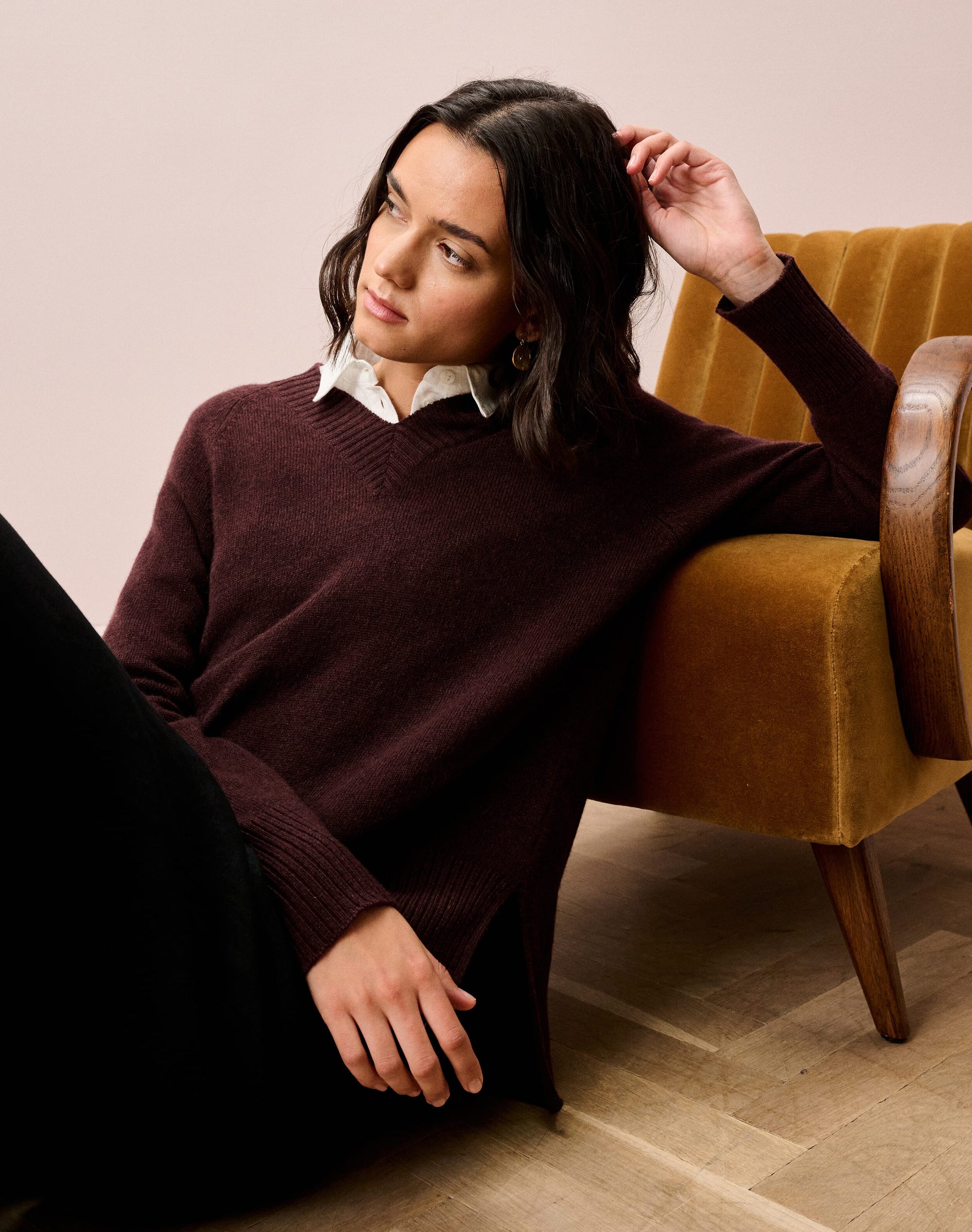 Cashmere V Neck Jumper