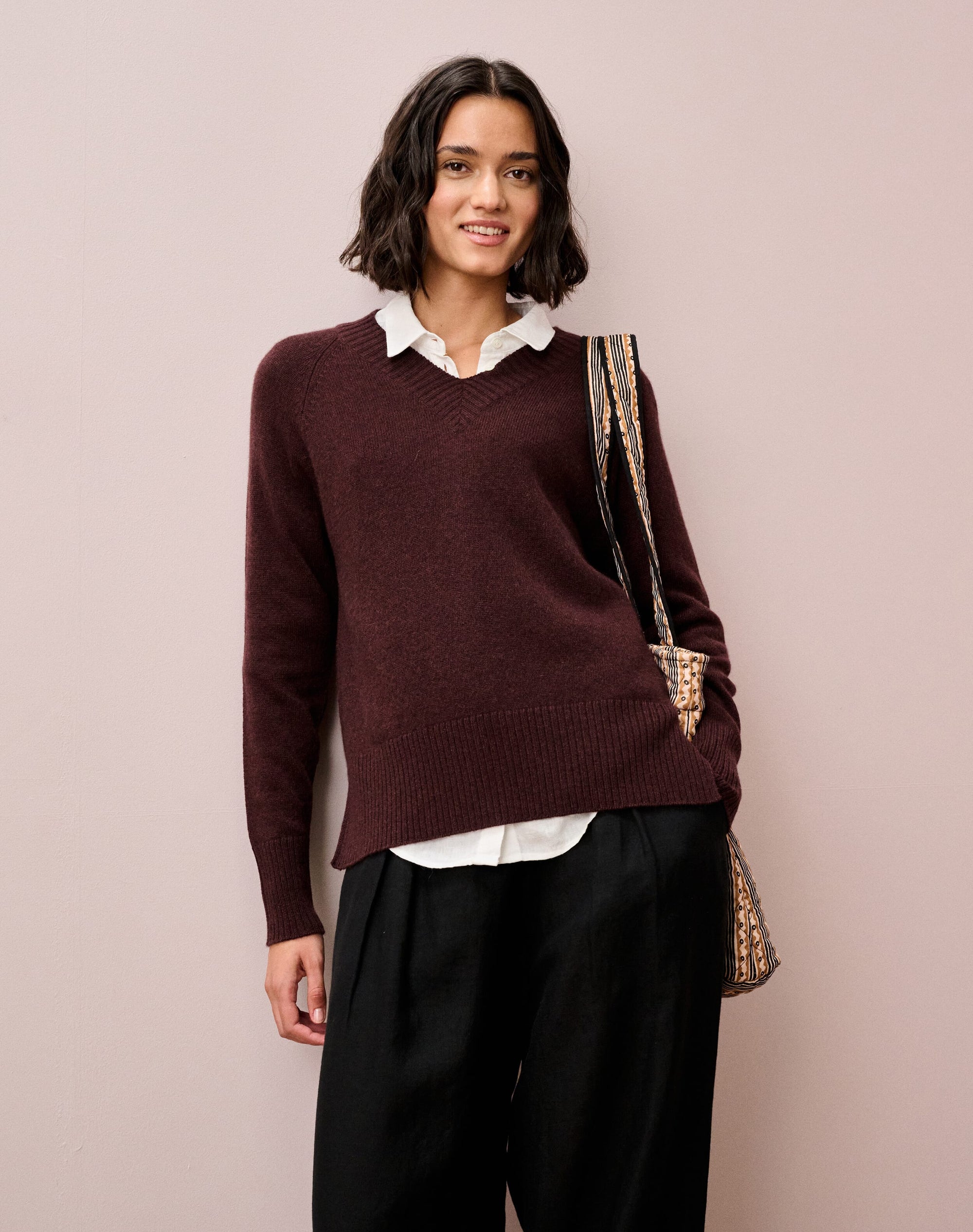Cashmere V Neck Jumper