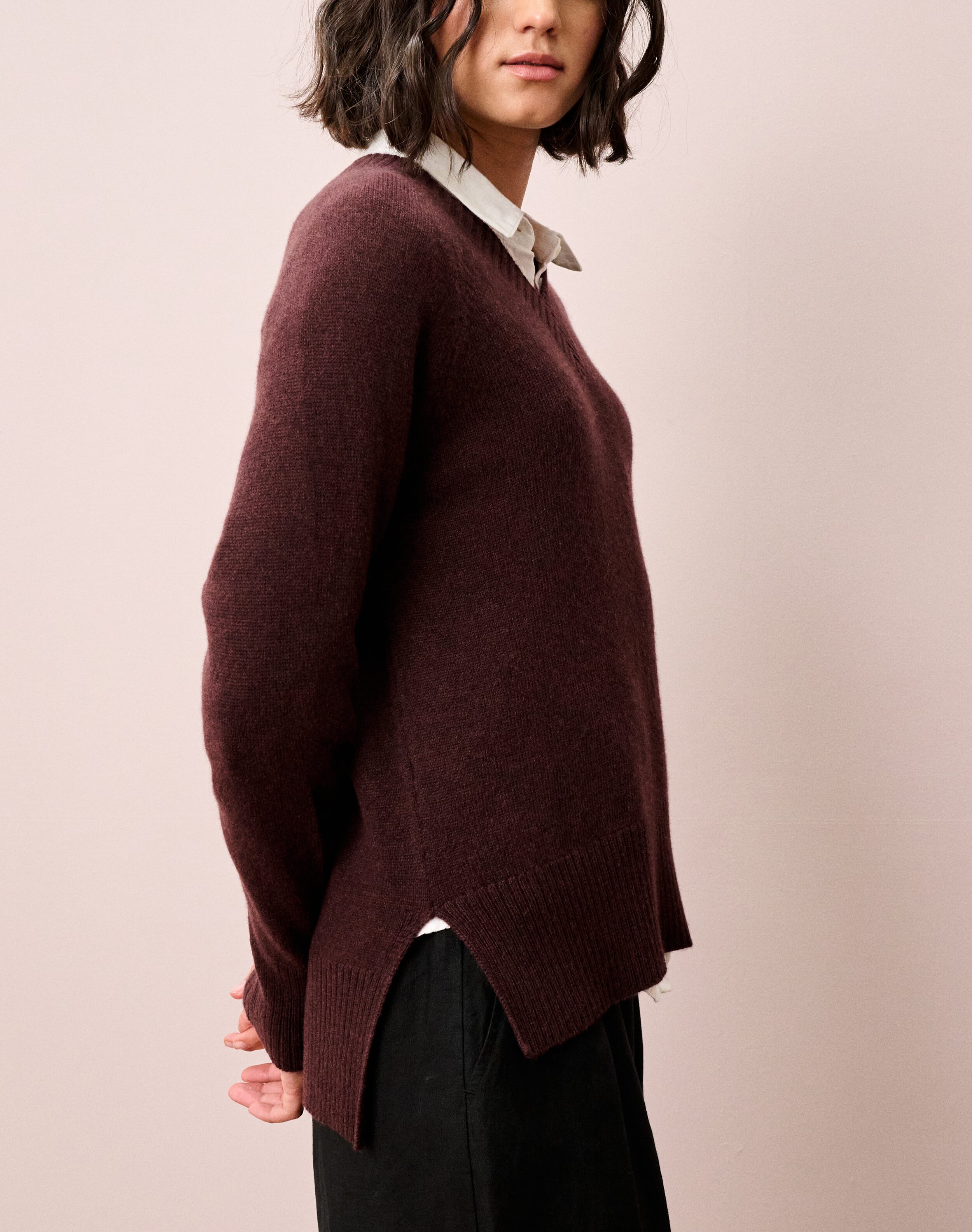 Cashmere V Neck Jumper