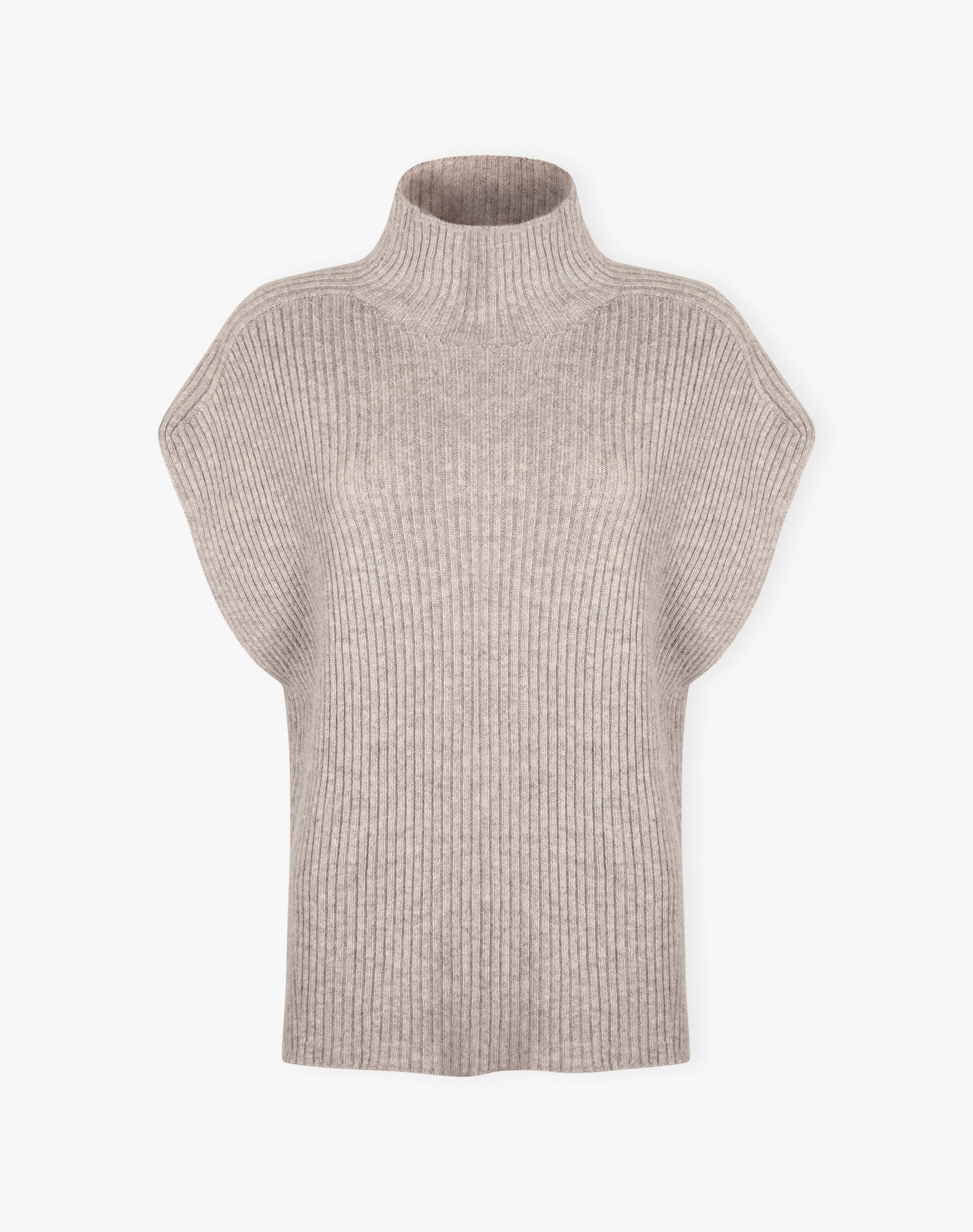 Cashmere Ribbed Poncho