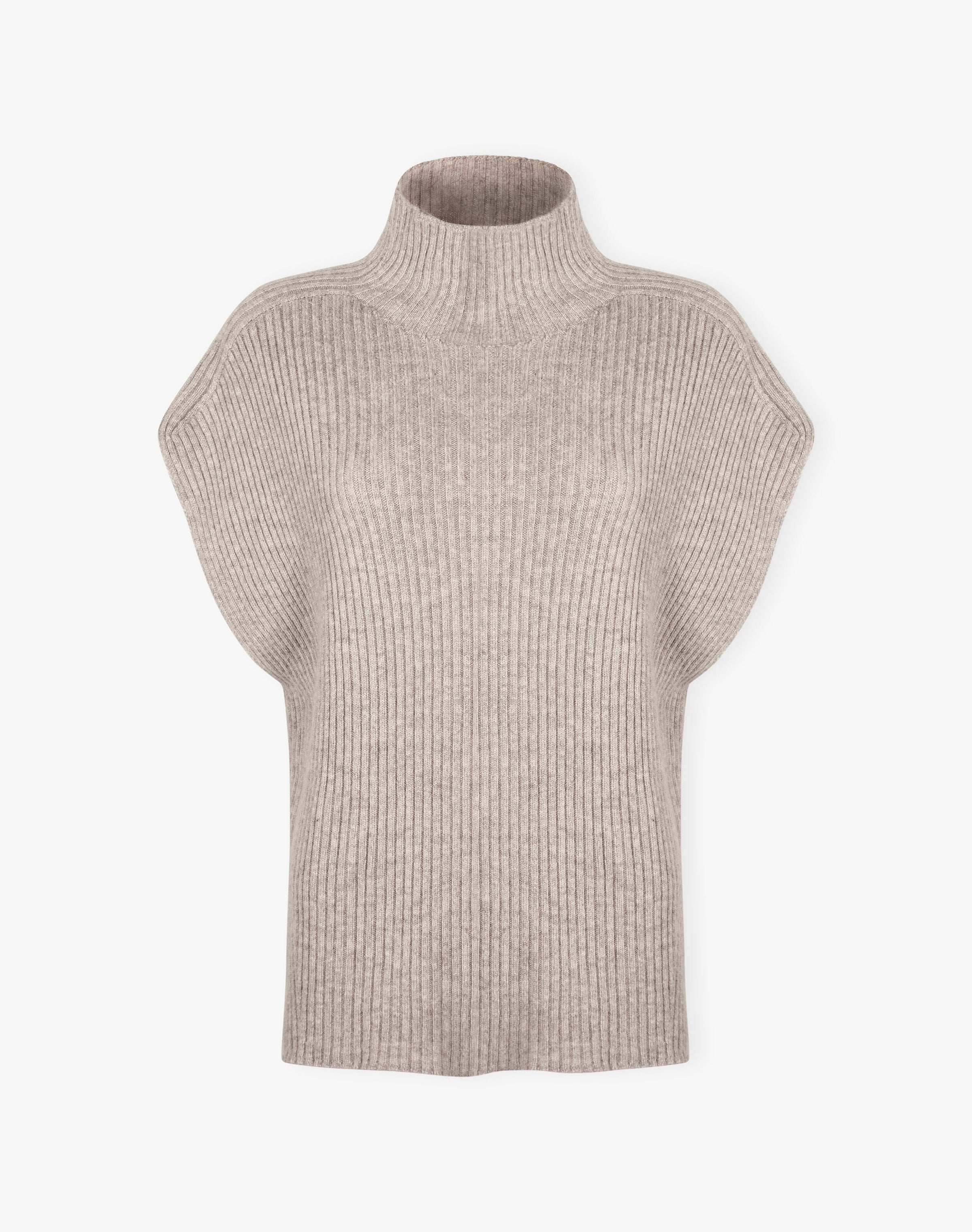 Cashmere Ribbed Poncho