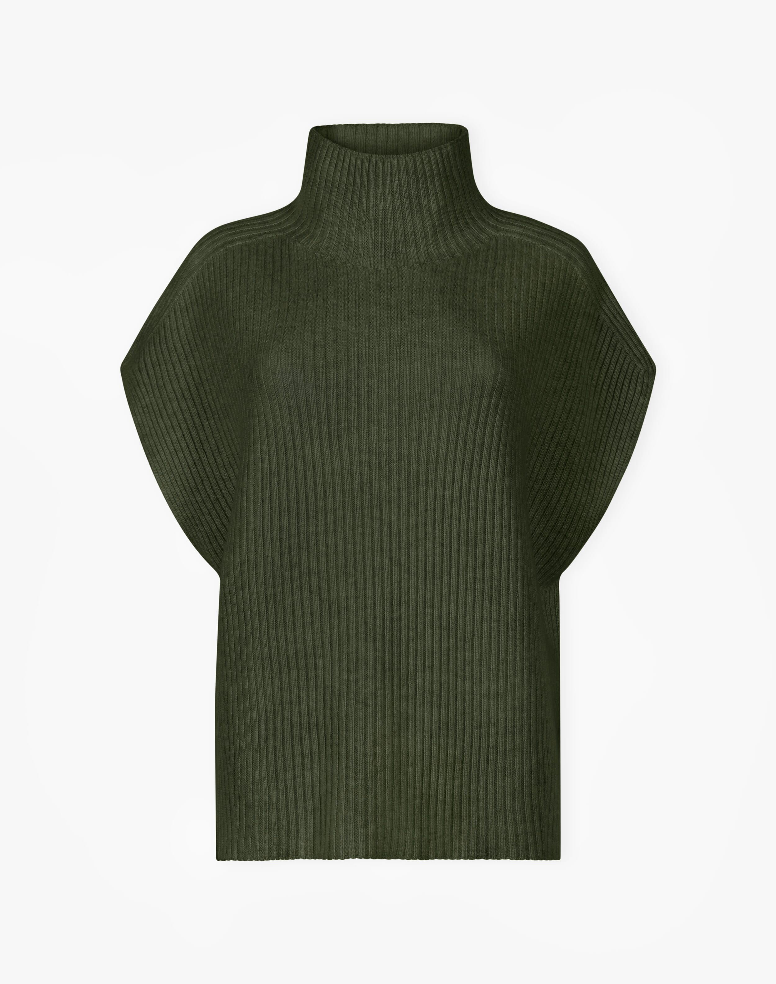 Cashmere Ribbed Poncho