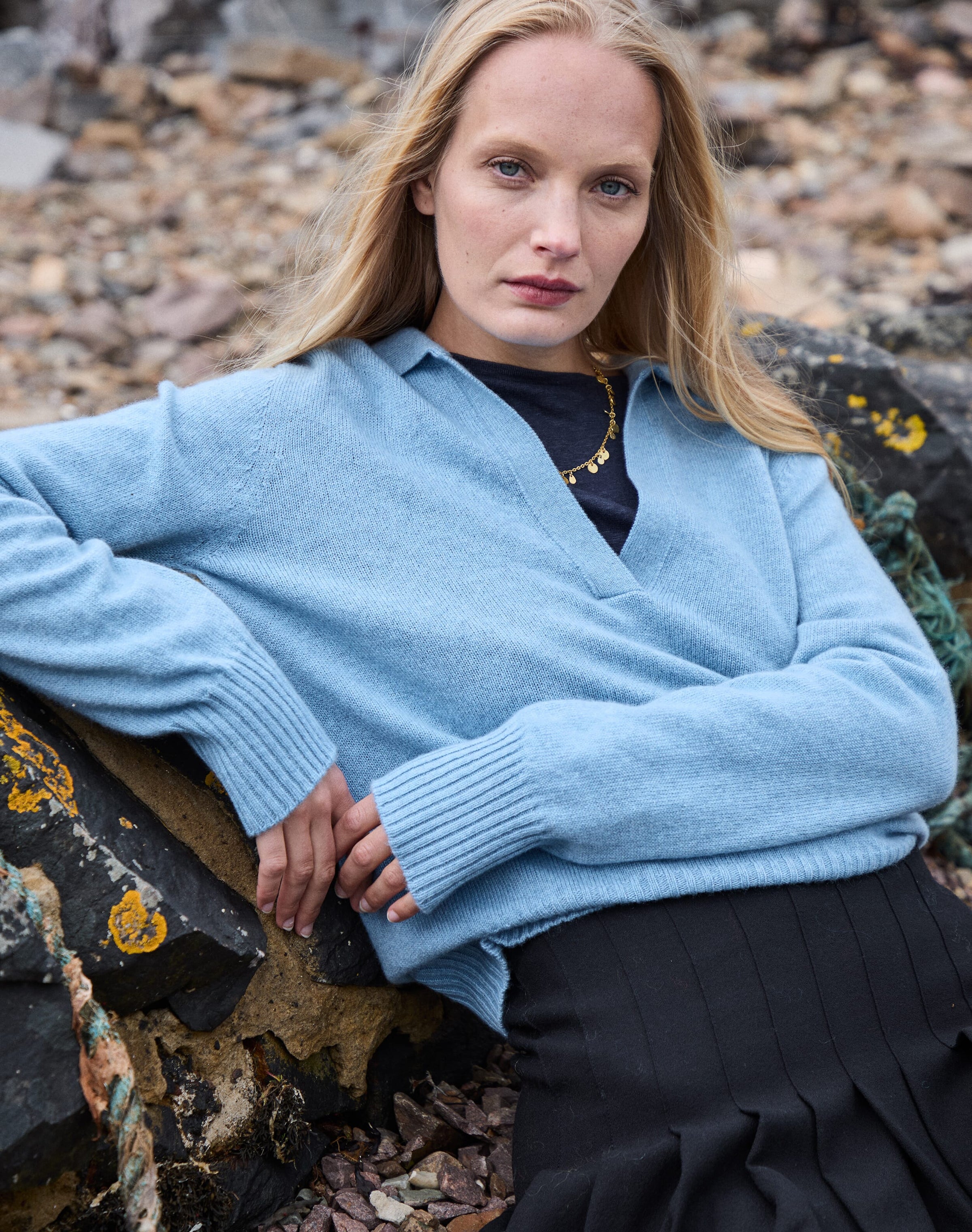 Cashmere Collared Jumper