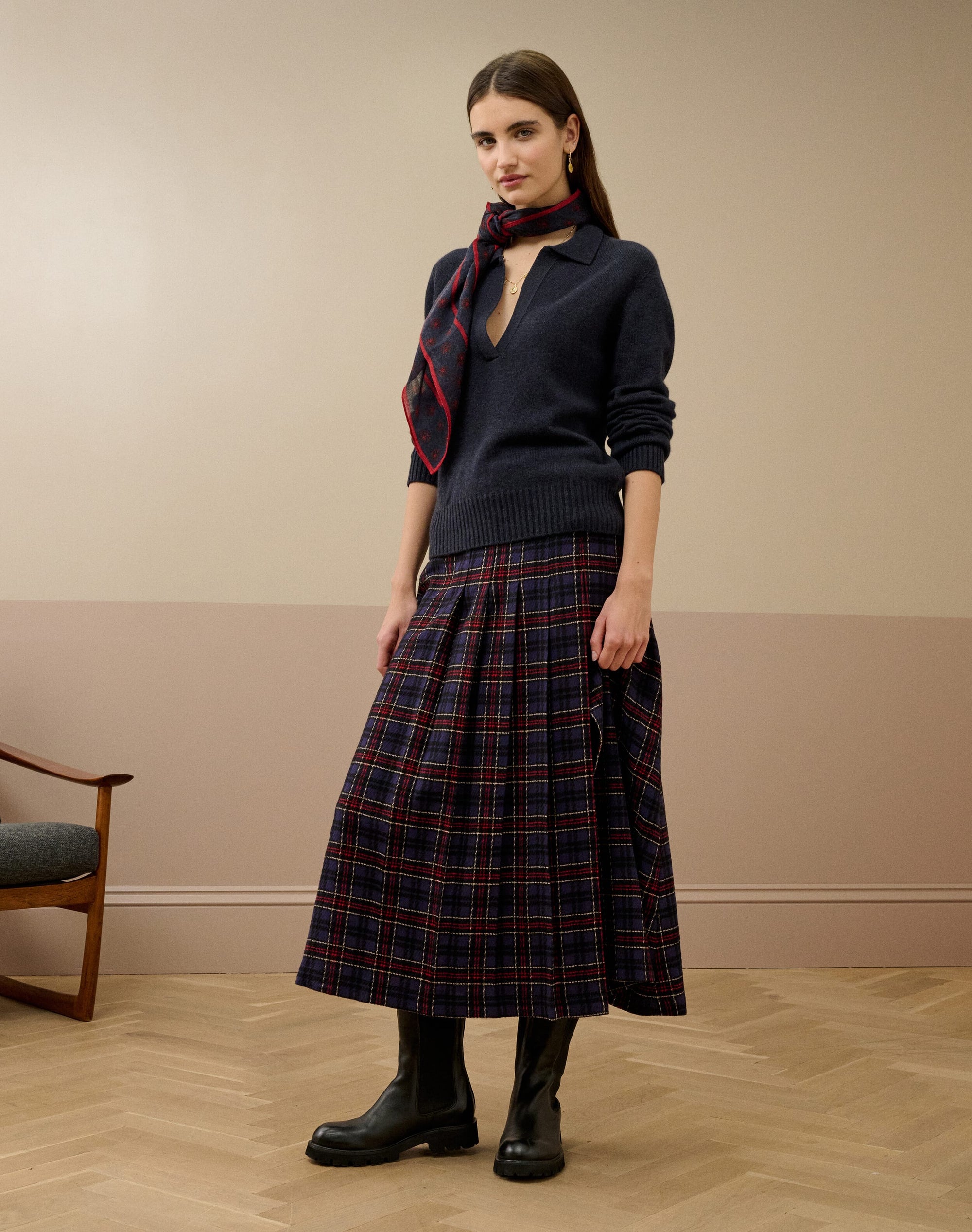 Cashmere Collared Jumper
