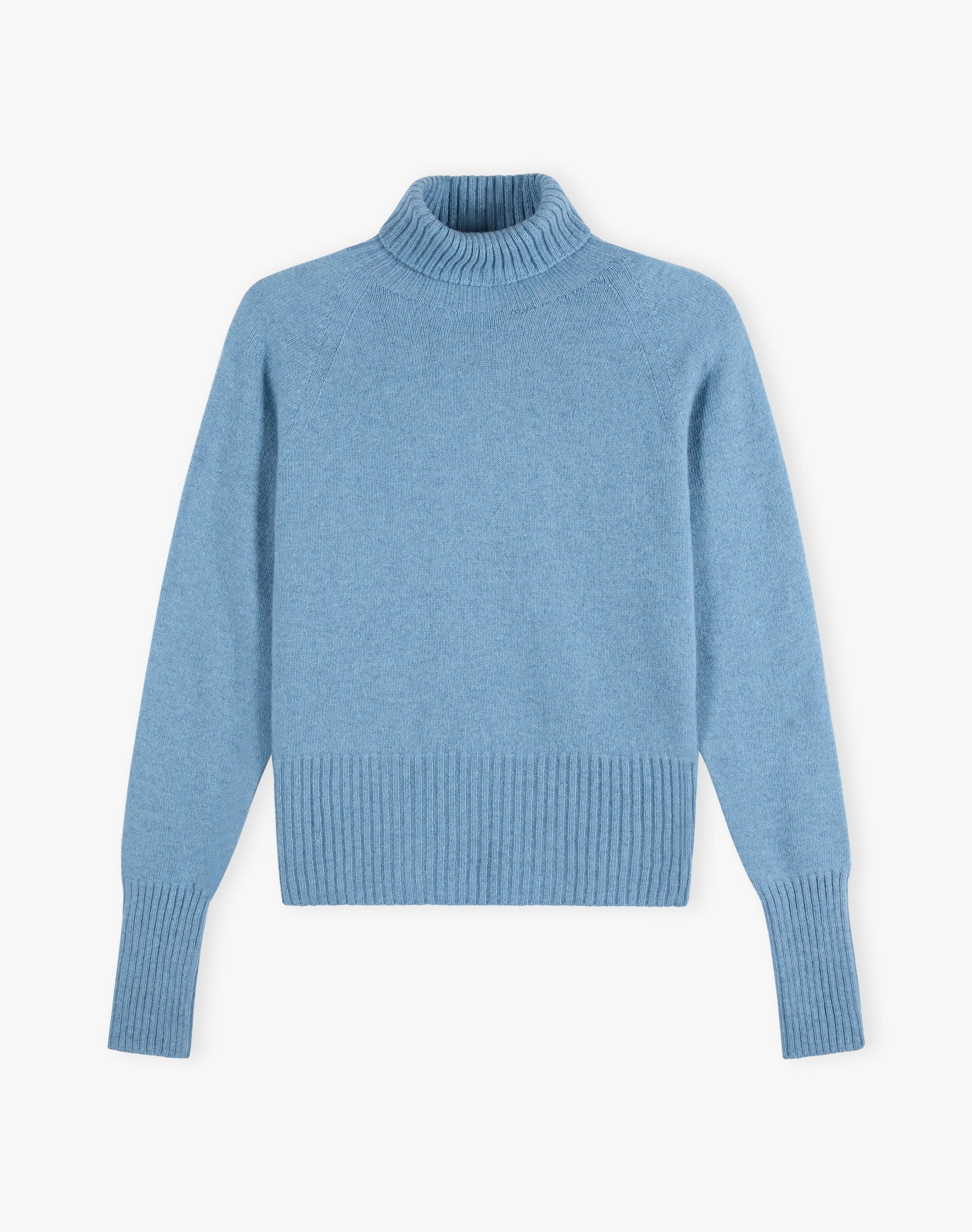Cashmere Boxy Polo Neck