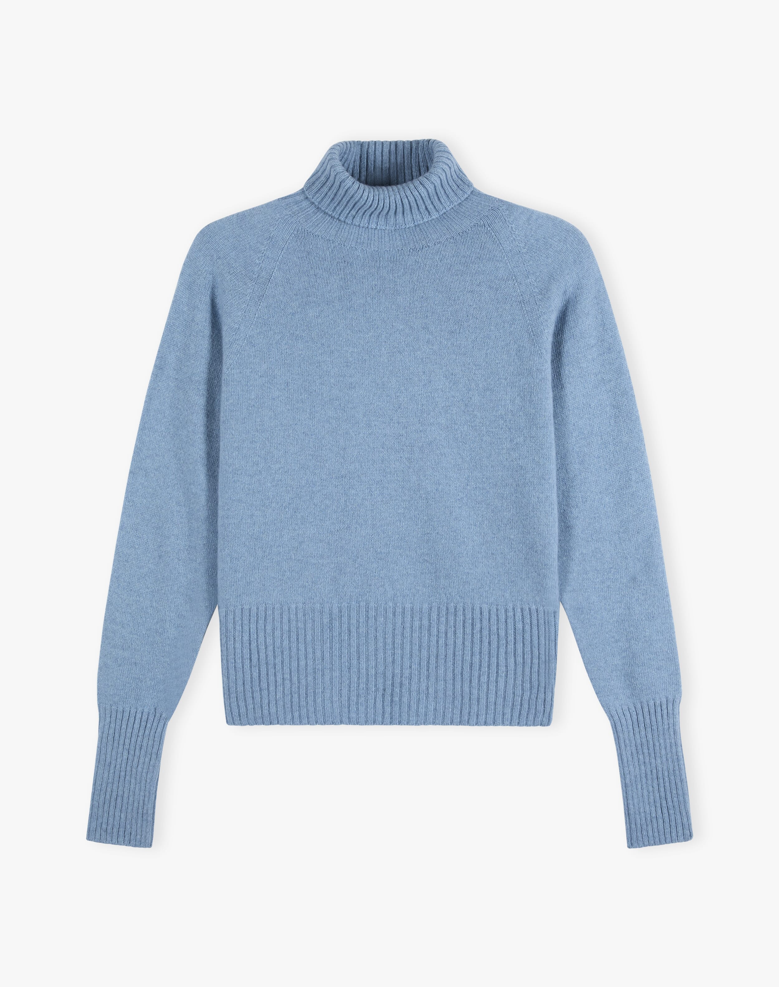 Cashmere Boxy Polo Neck