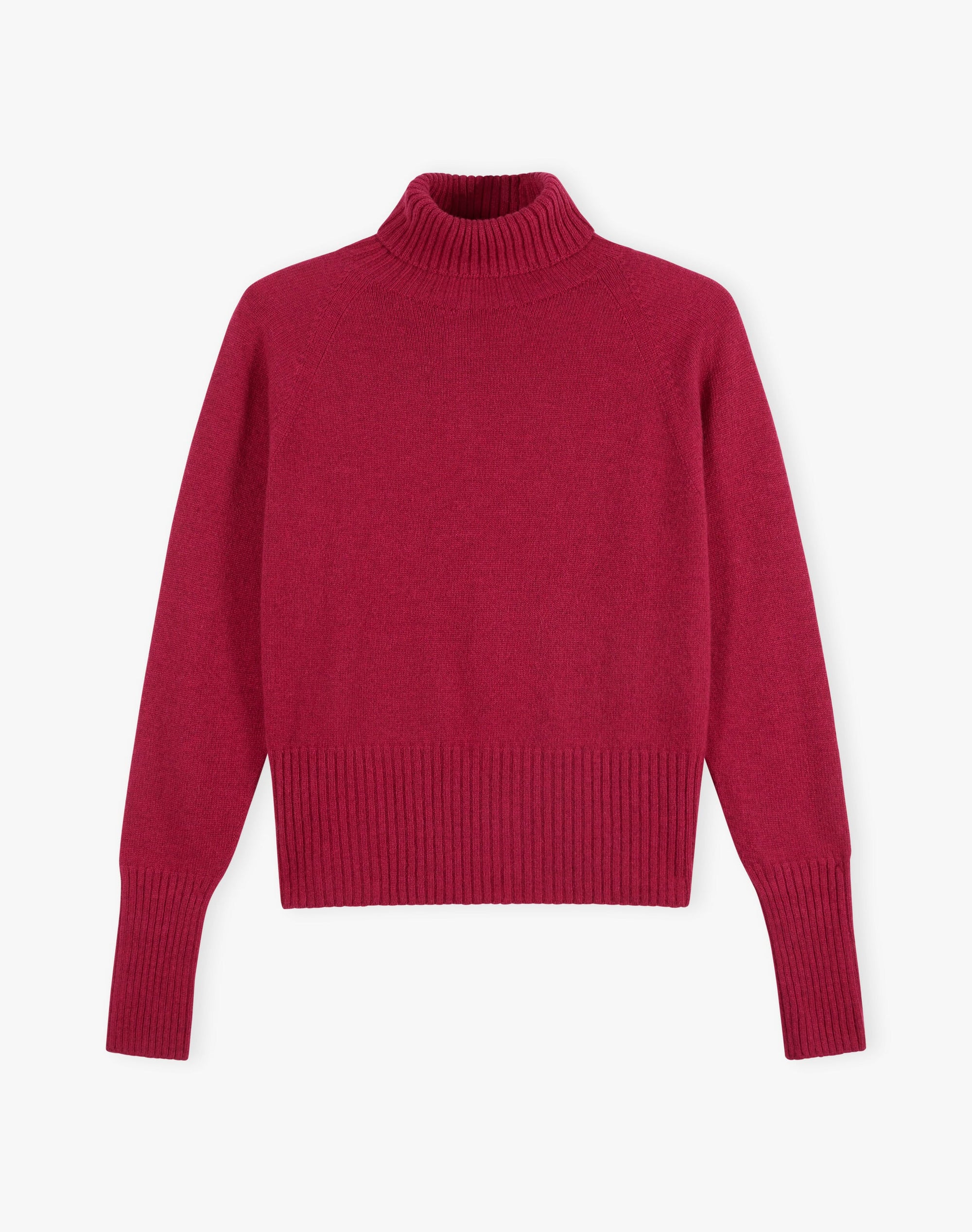Cashmere Boxy Polo Neck
