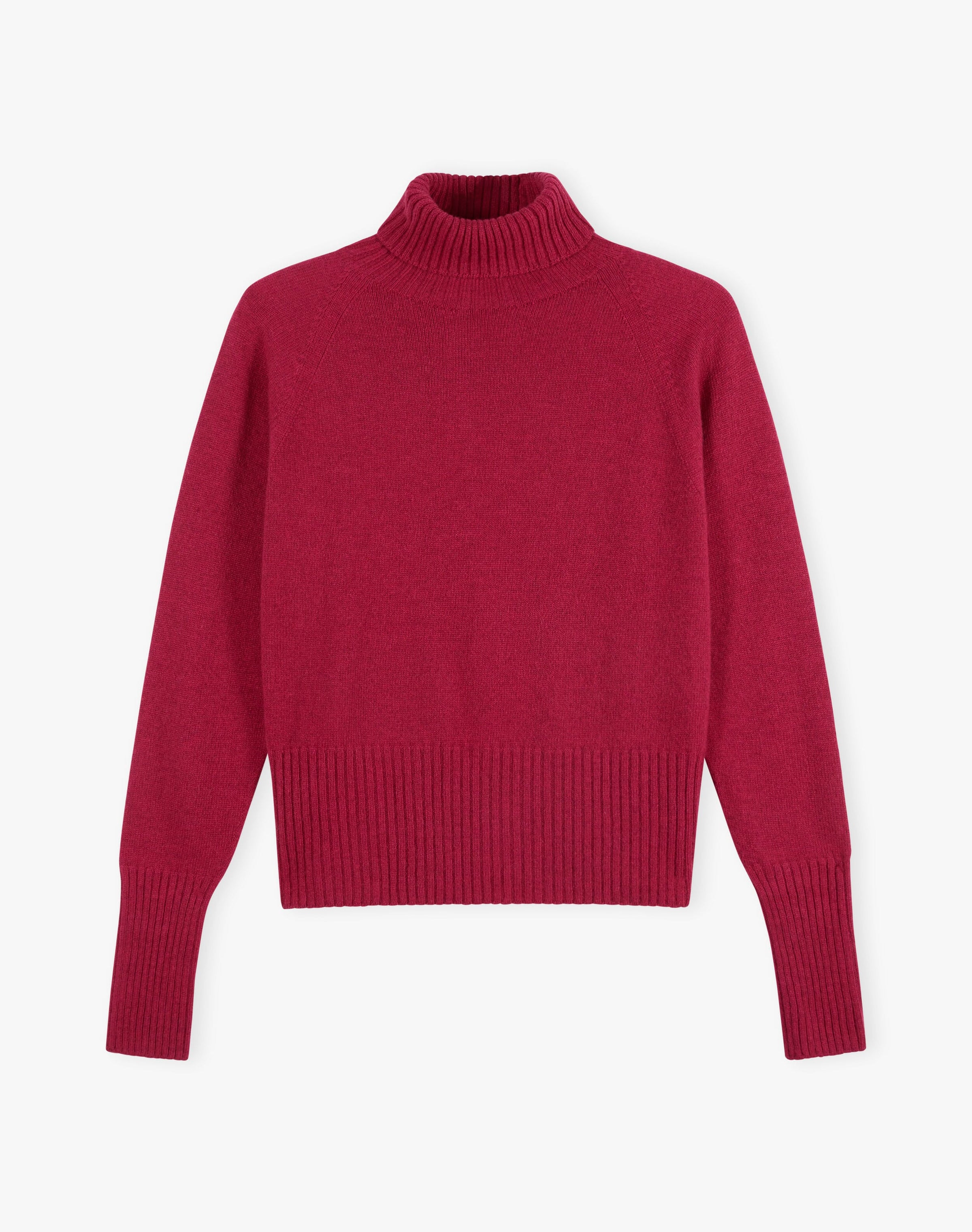 Cashmere Boxy Polo Neck