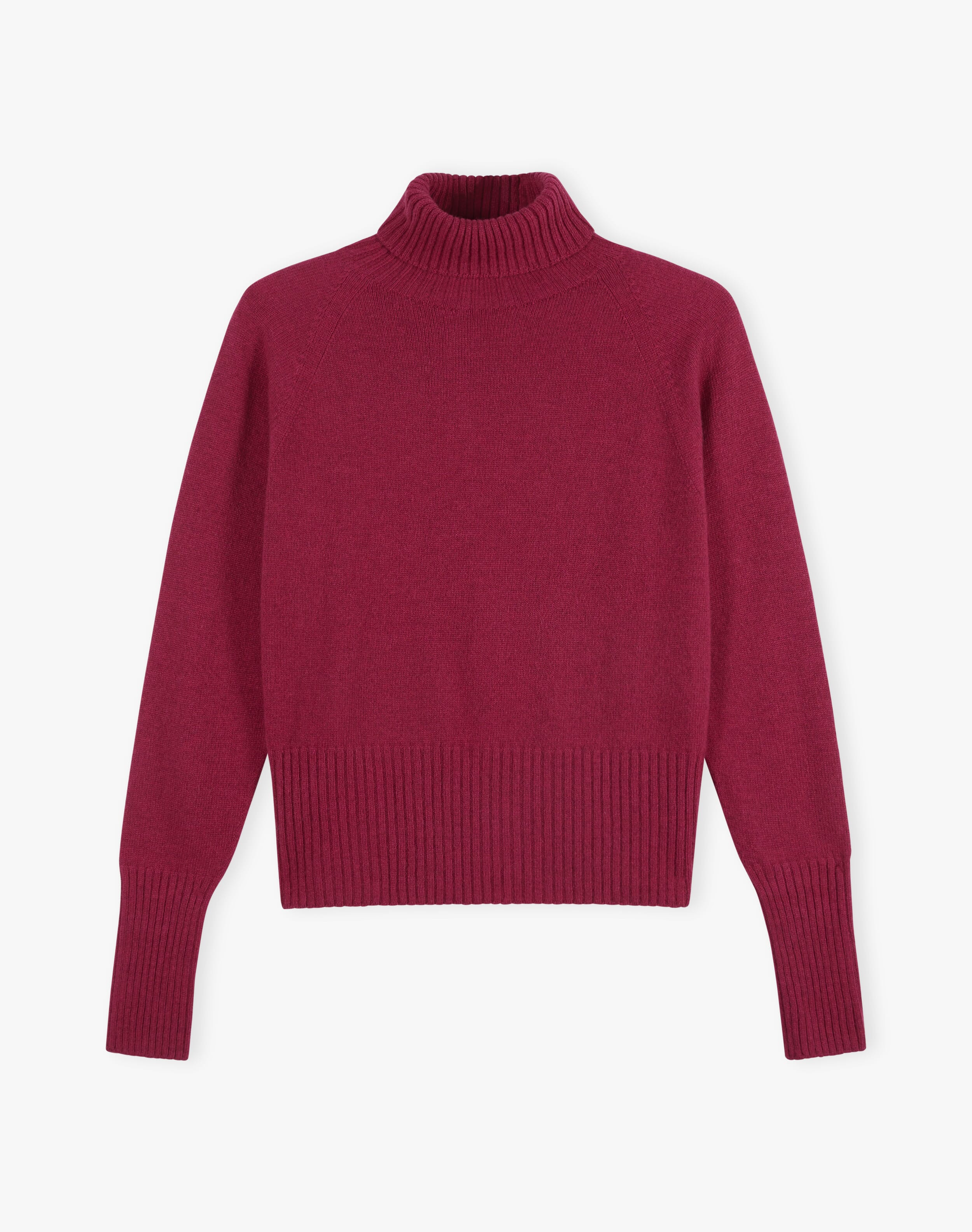 Cashmere Boxy Polo Neck