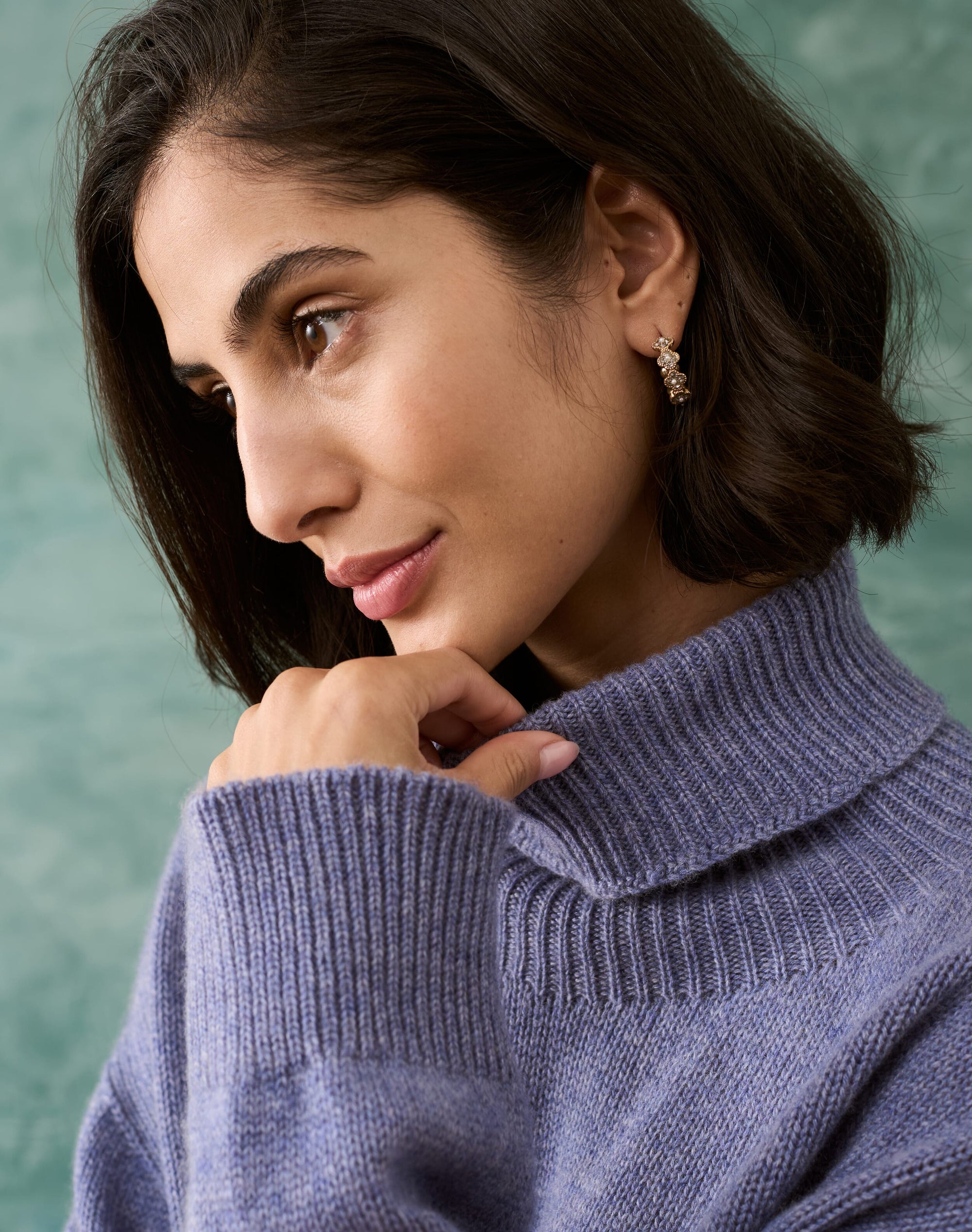 Cashmere Luxe Knit Polo Neck