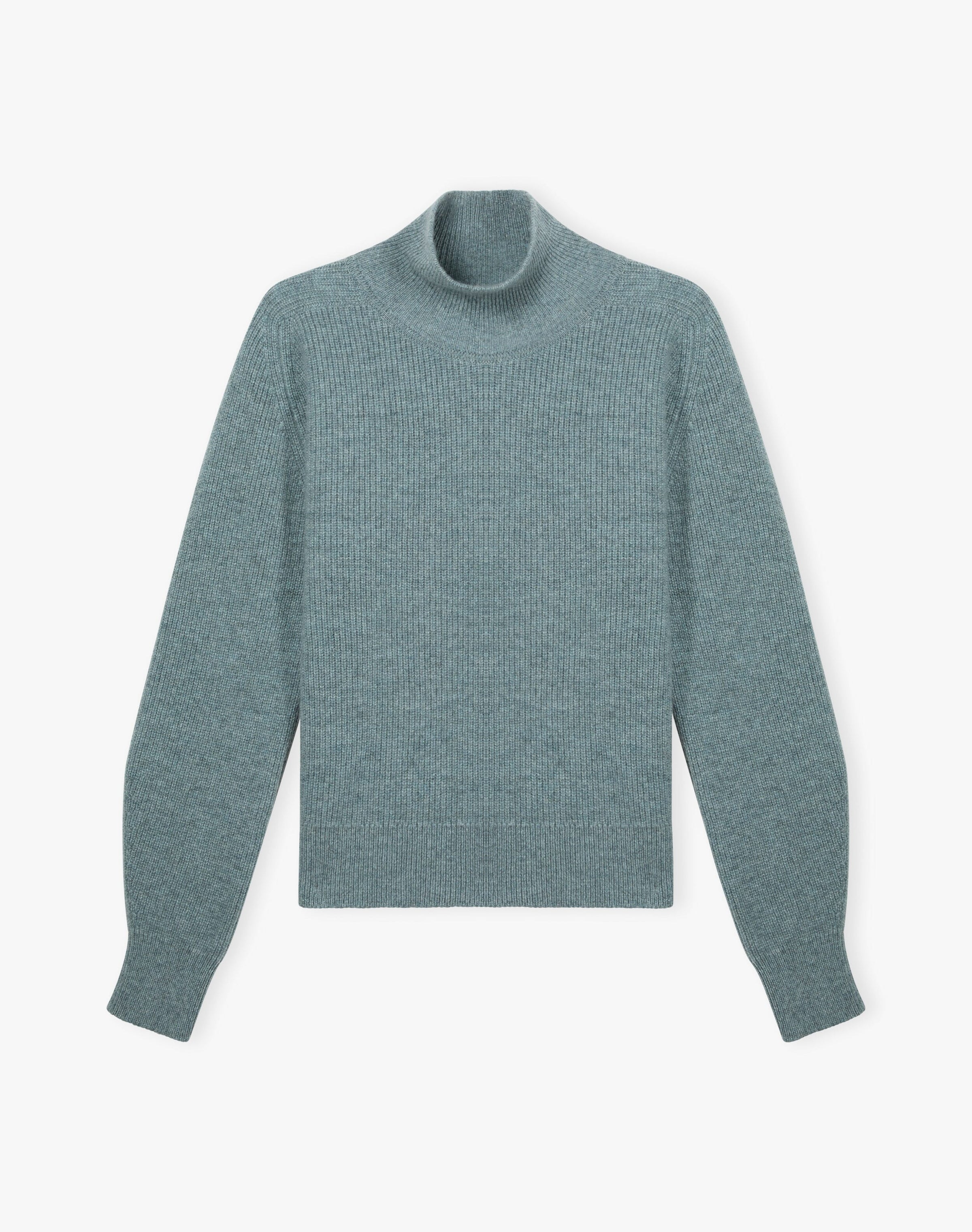 Cashmere Ribbed Week End Polo Neck