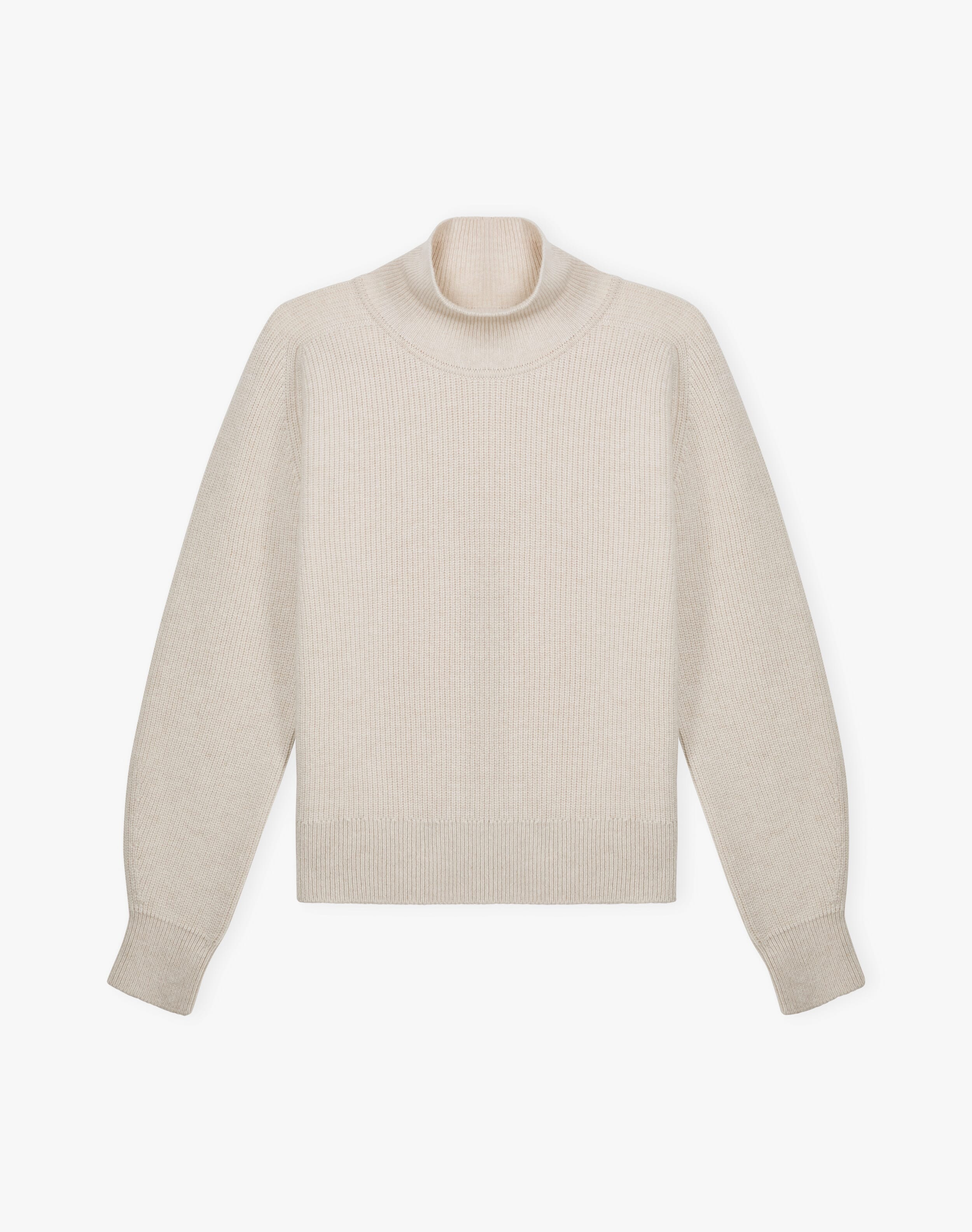 Cashmere Ribbed Week End Polo Neck