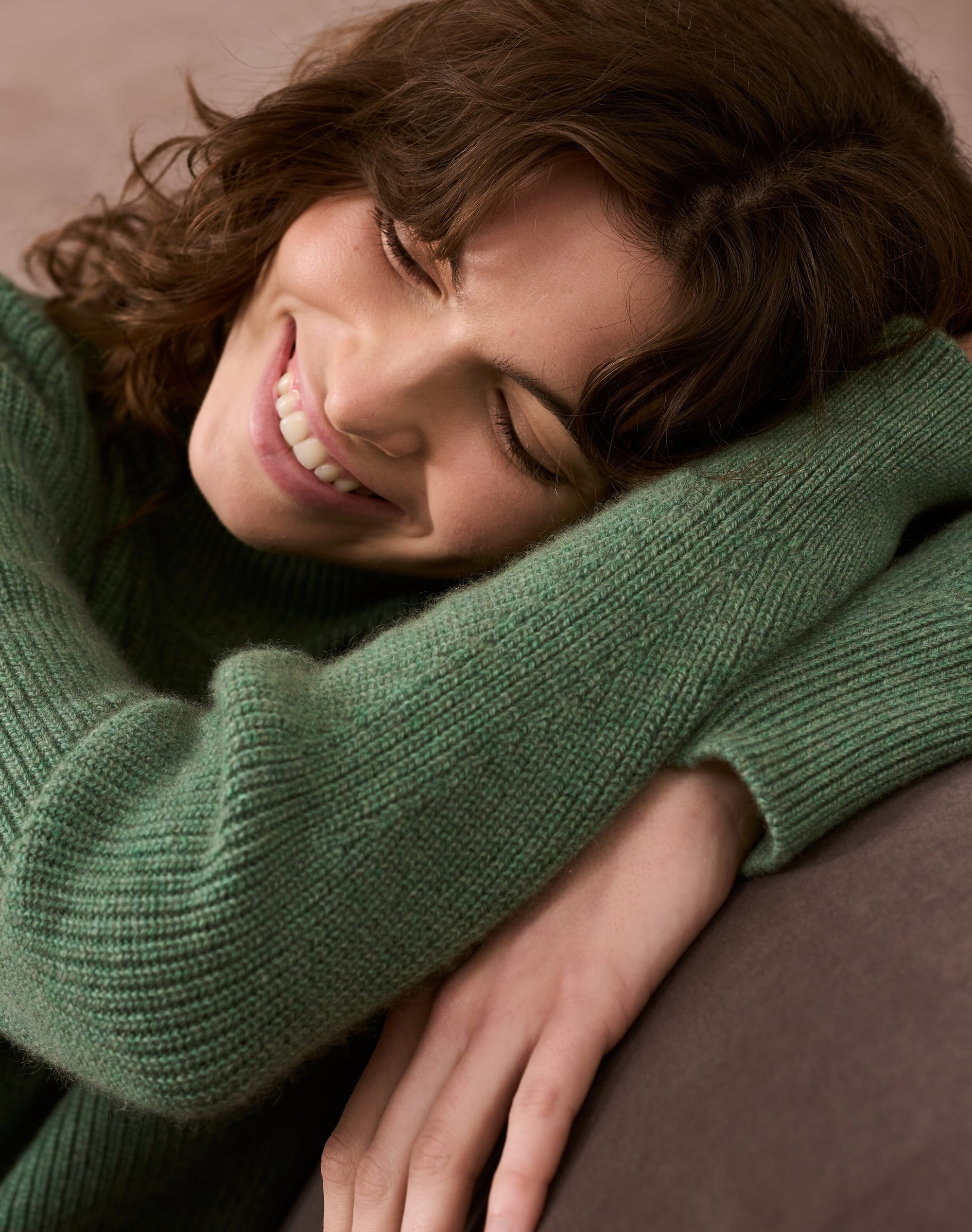 Cashmere Ribbed Week End Polo Neck