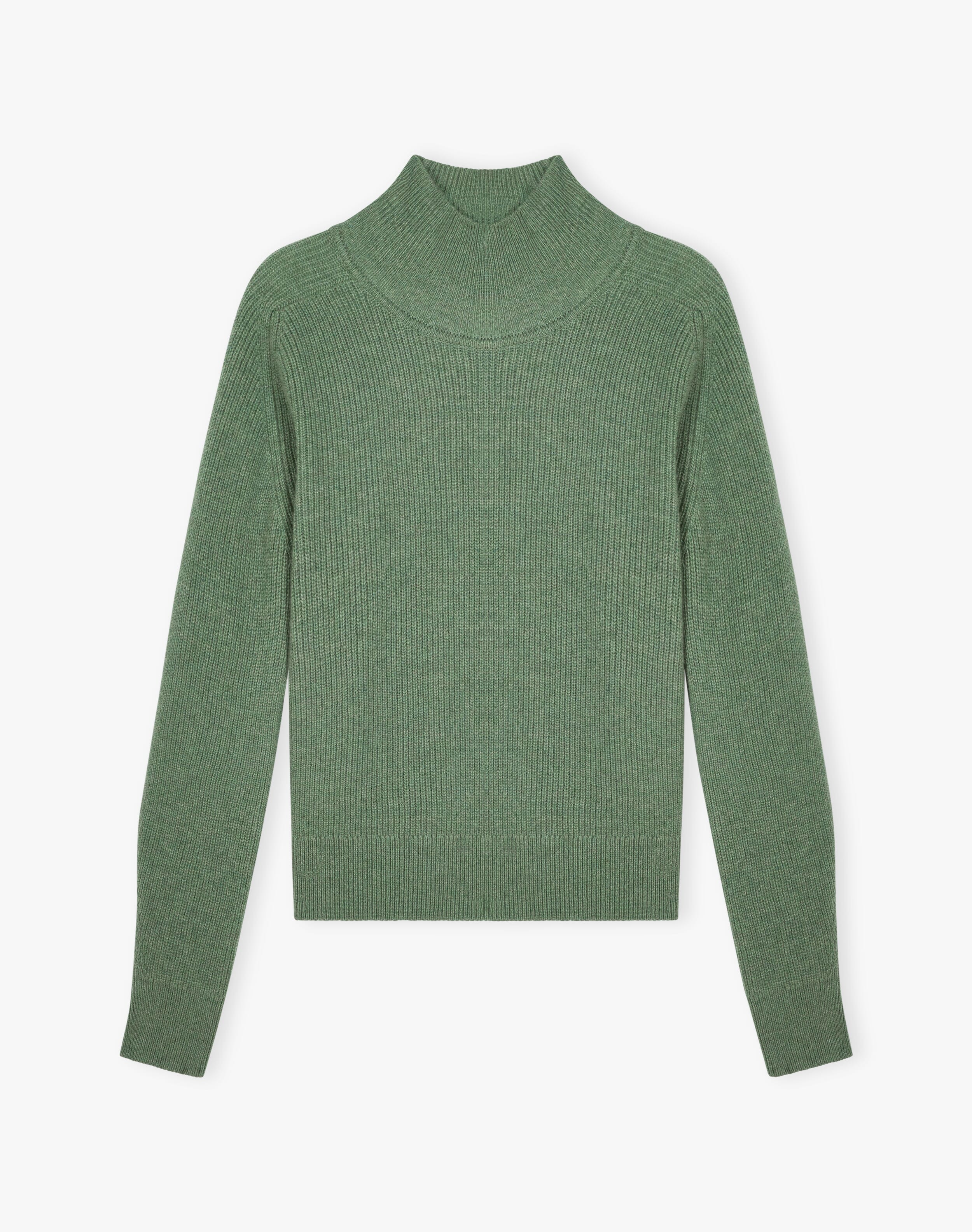 Cashmere Ribbed Week End Polo Neck