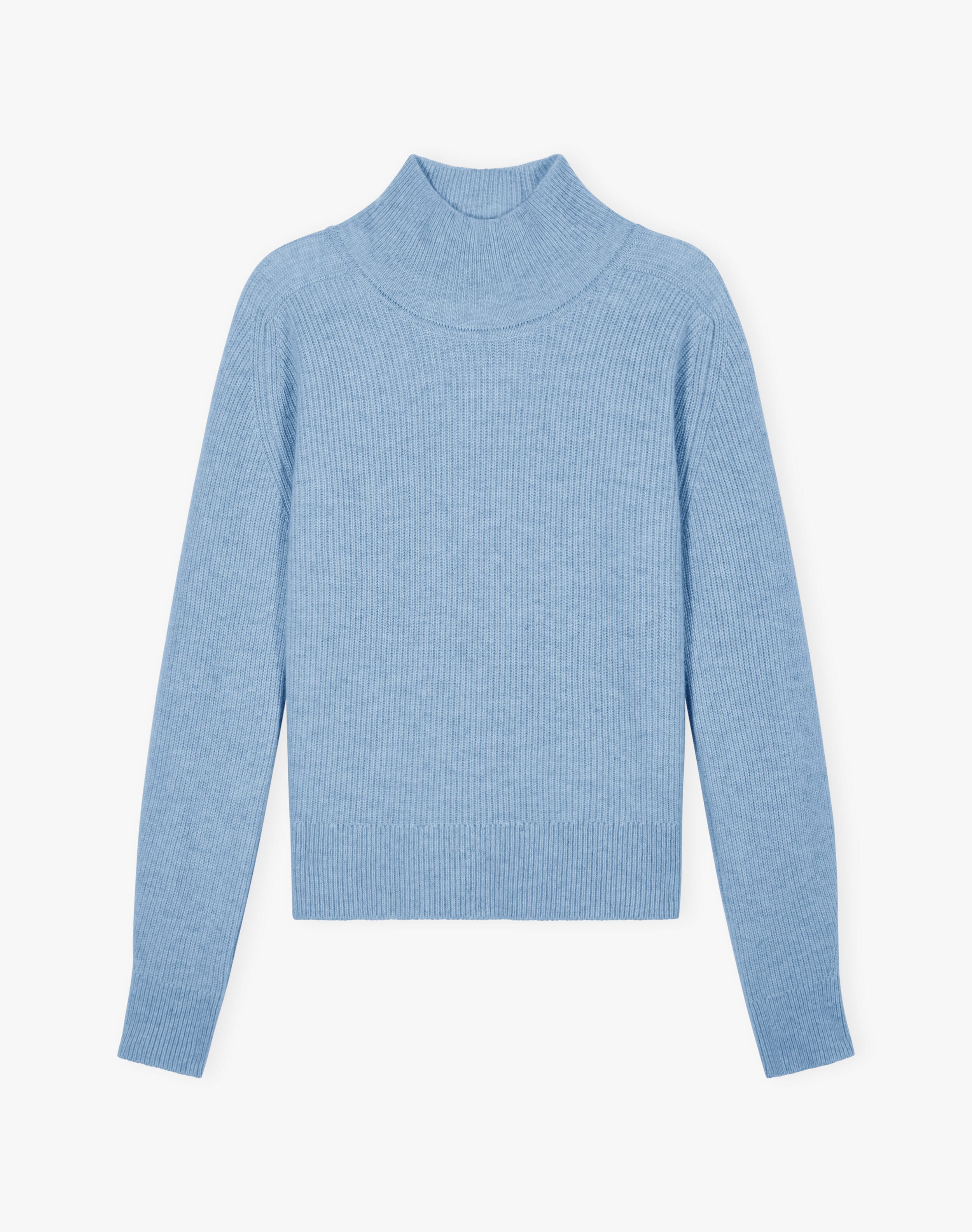 Cashmere Ribbed Week End Polo Neck
