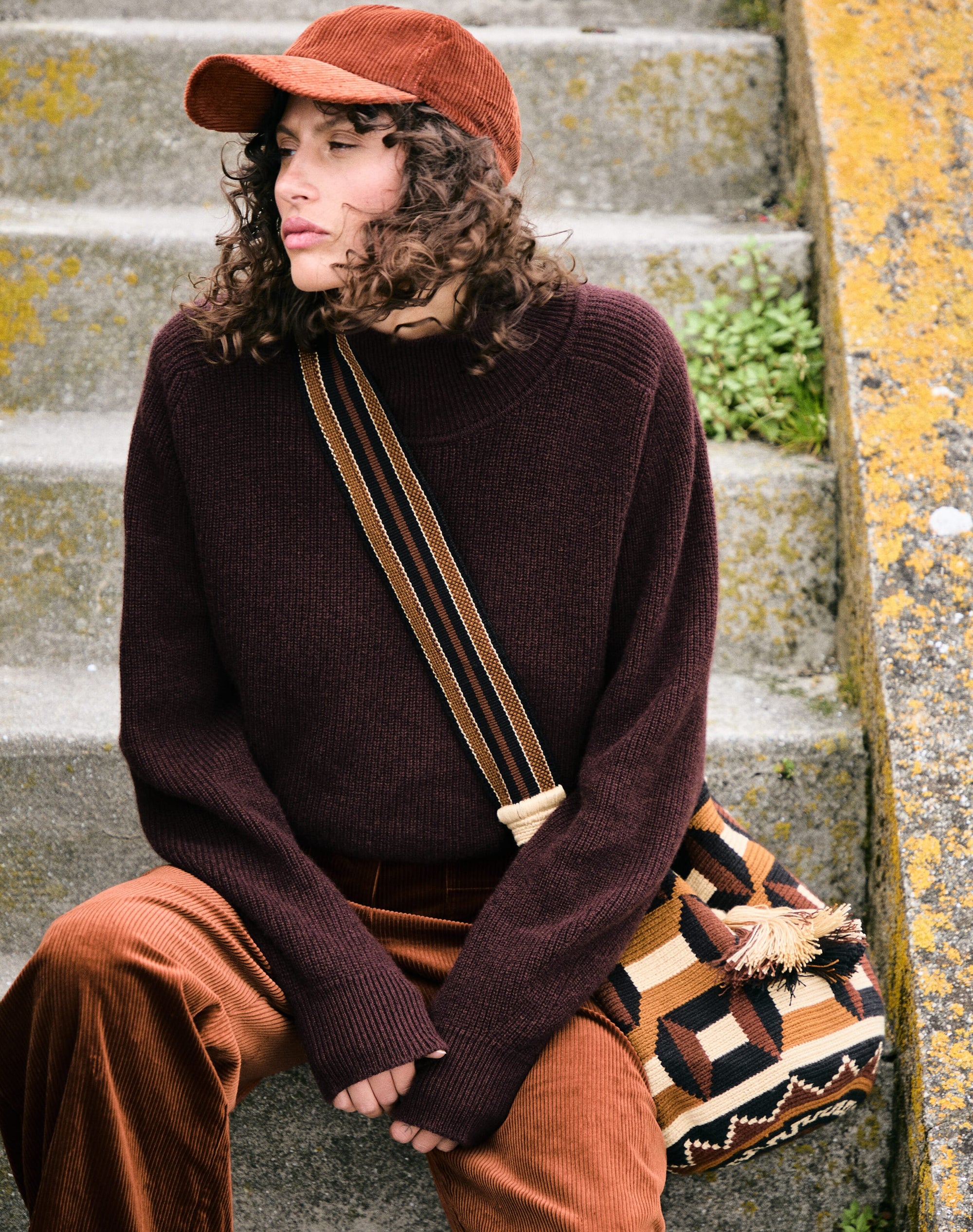 Cashmere Ribbed Week End Polo Neck