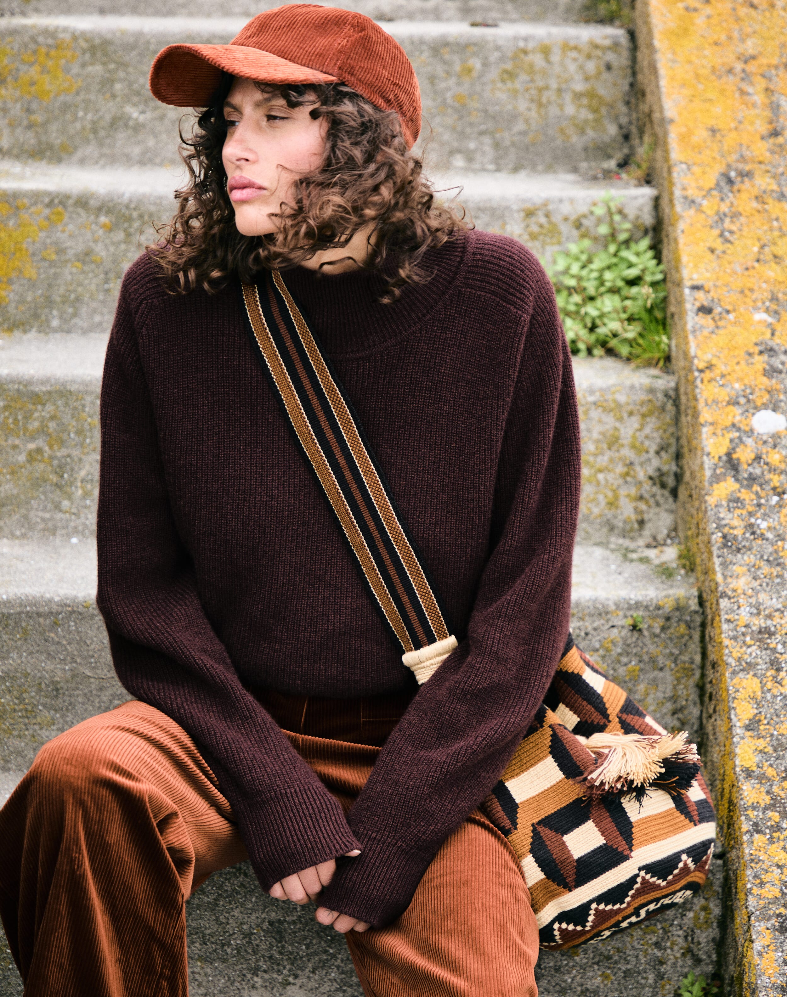 Cashmere Ribbed Week End Polo Neck