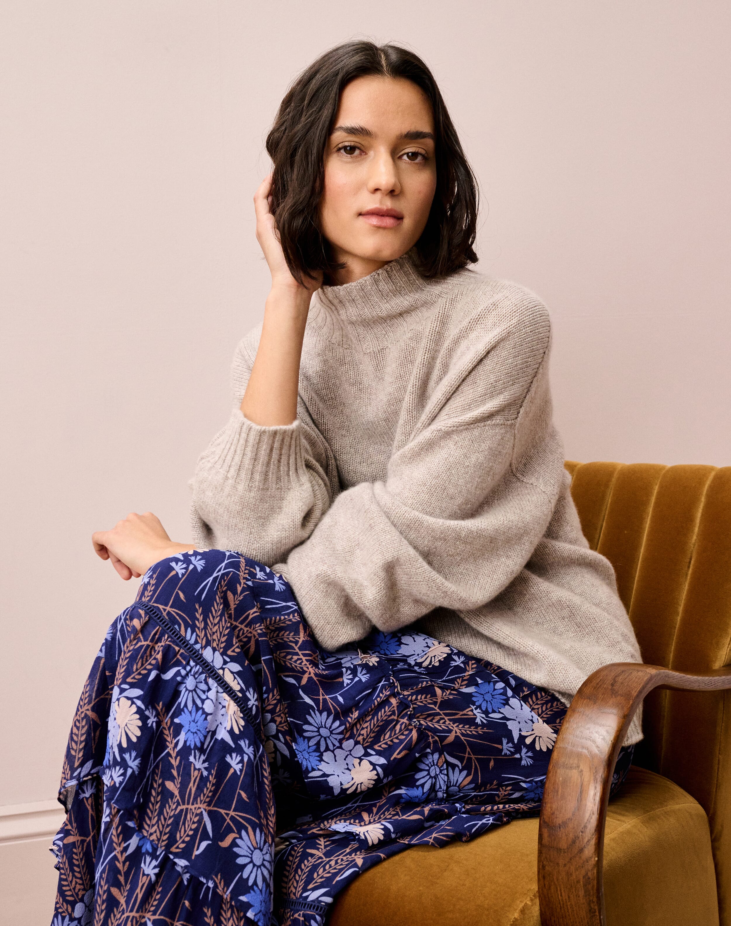 Cashmere Luxe Knit Polo Neck