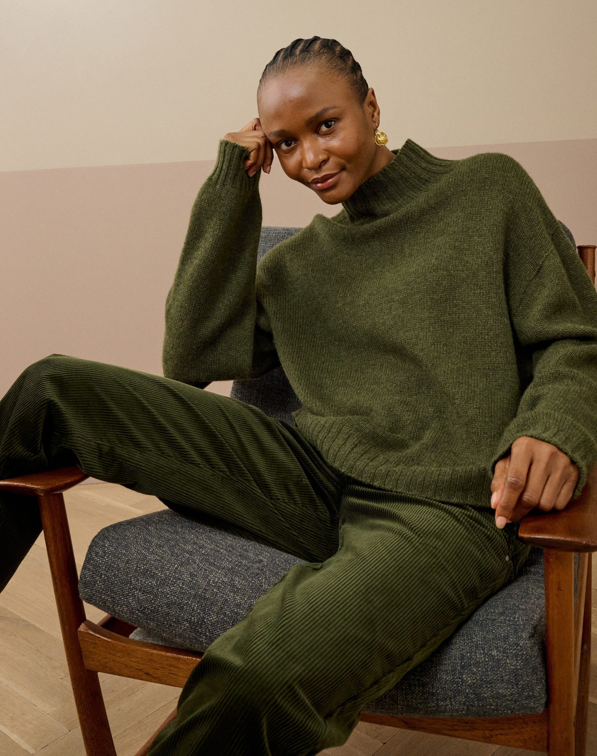 Cashmere Luxe Knit Polo Neck