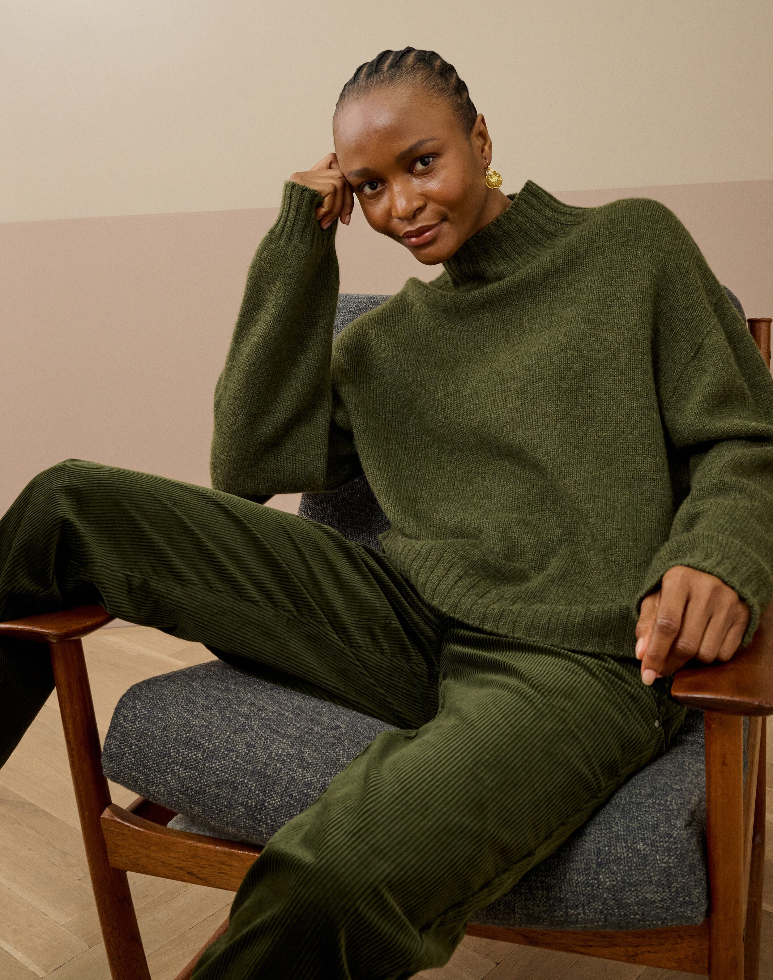 Cashmere Luxe Knit Polo Neck