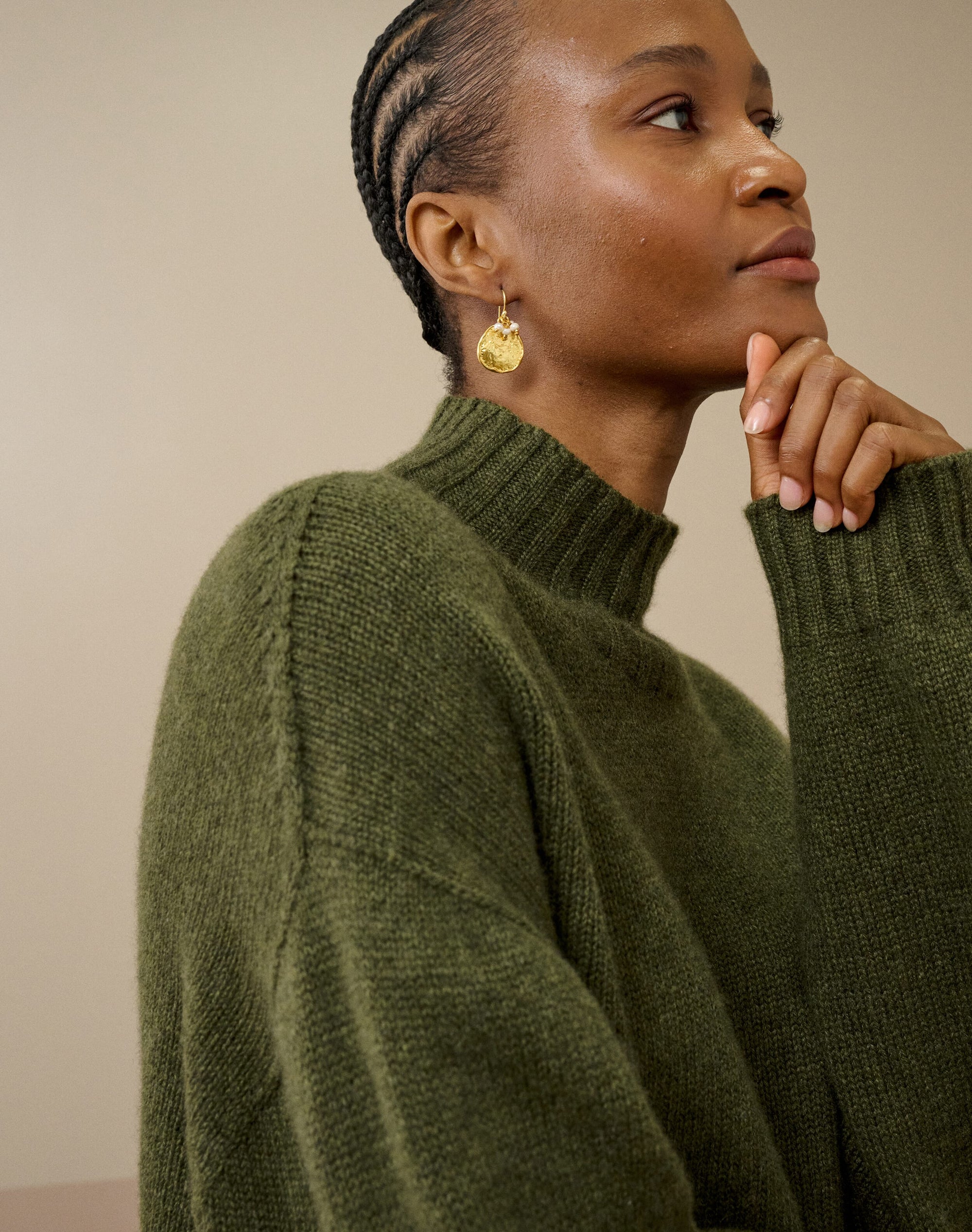 Cashmere Luxe Knit Polo Neck