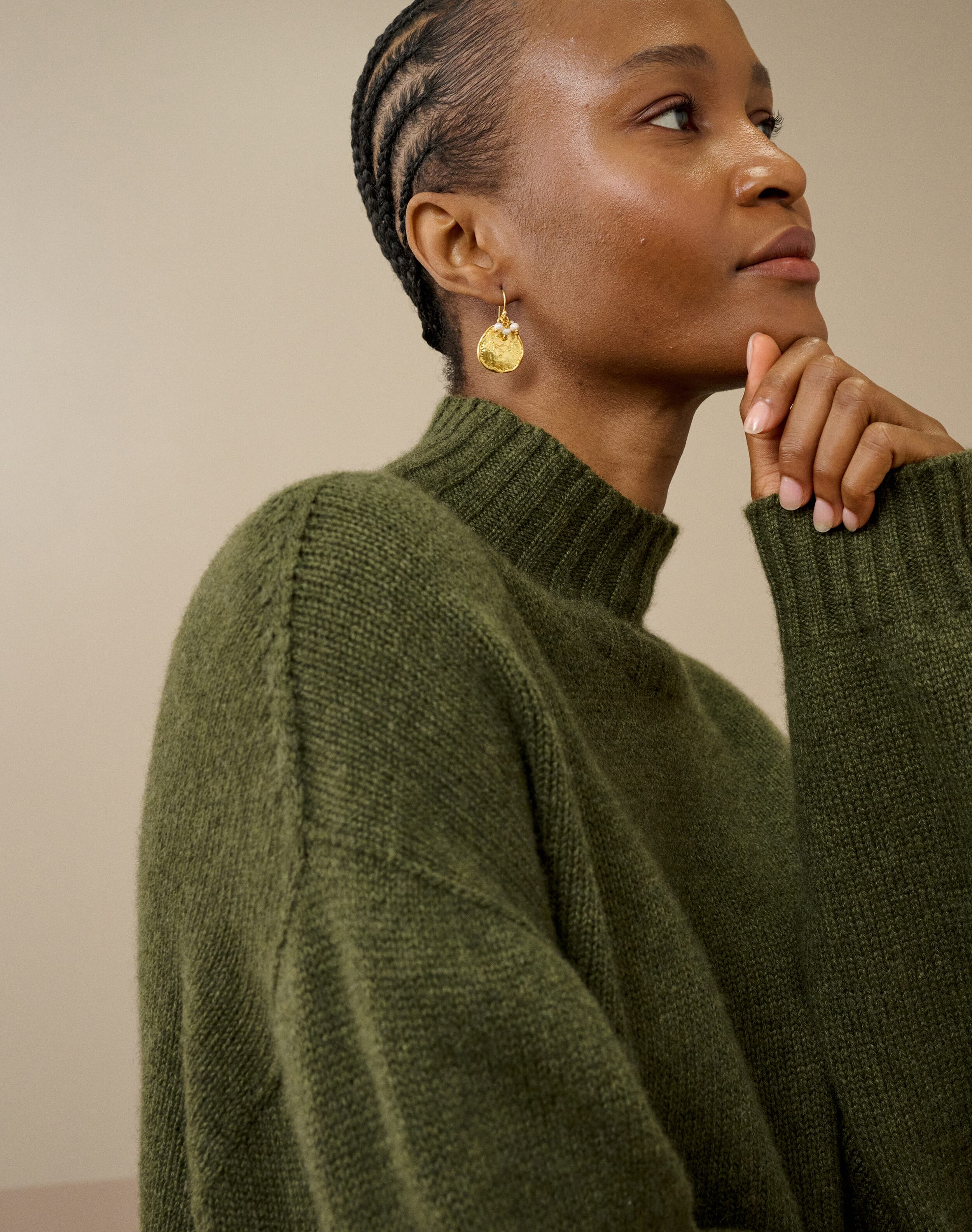 Cashmere Luxe Knit Polo Neck
