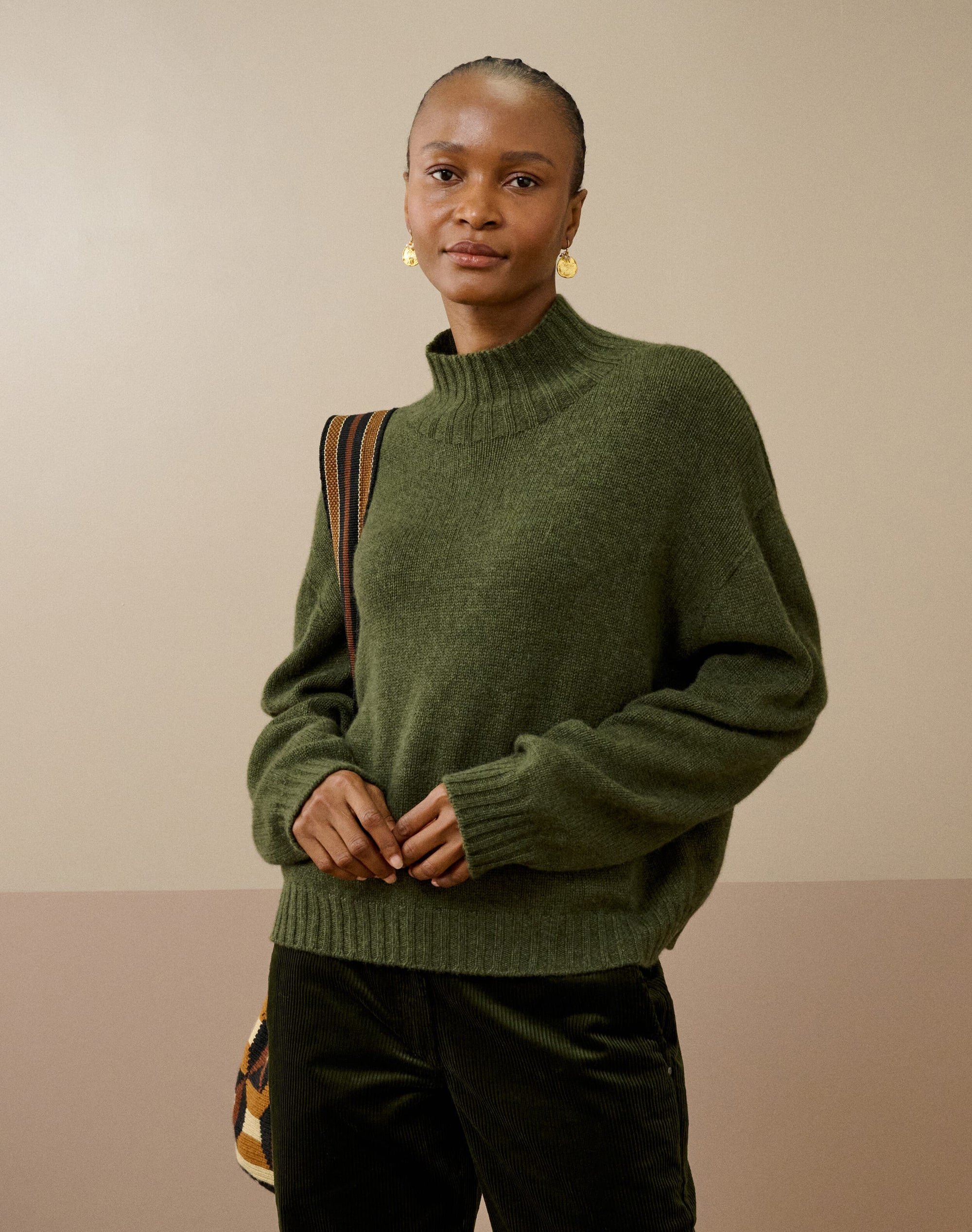Cashmere Luxe Knit Polo Neck