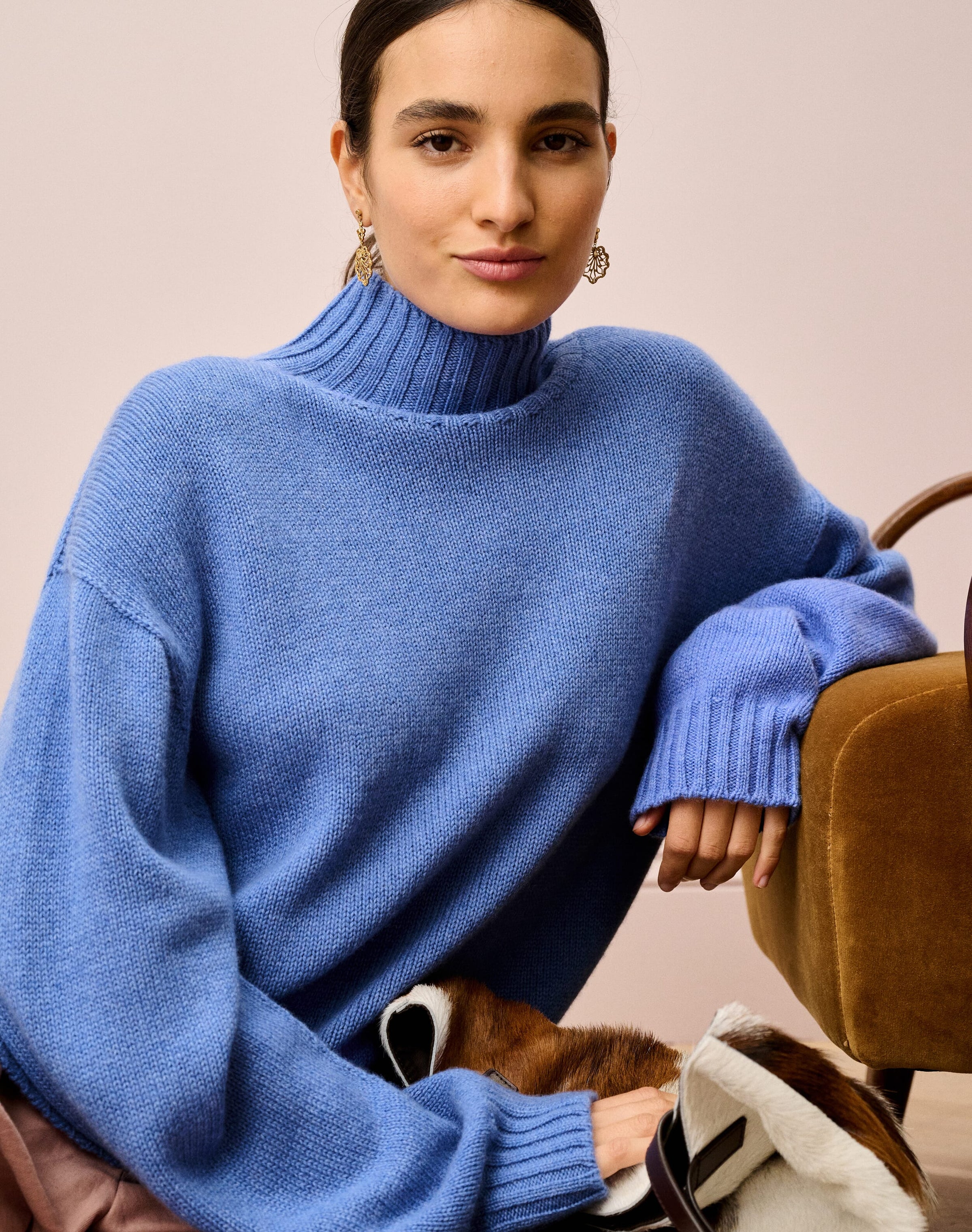Cashmere Luxe Knit Polo Neck