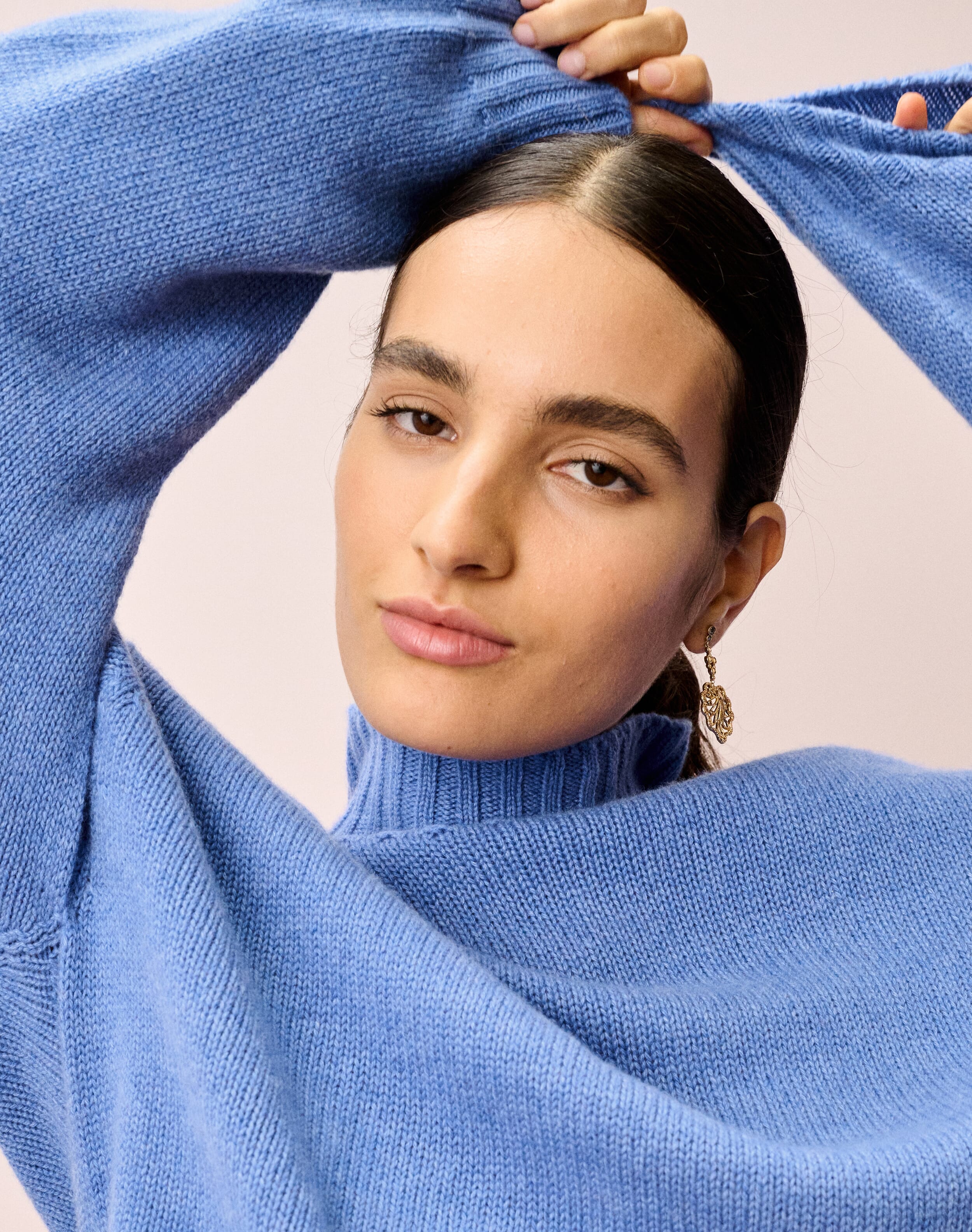 Cashmere Luxe Knit Polo Neck