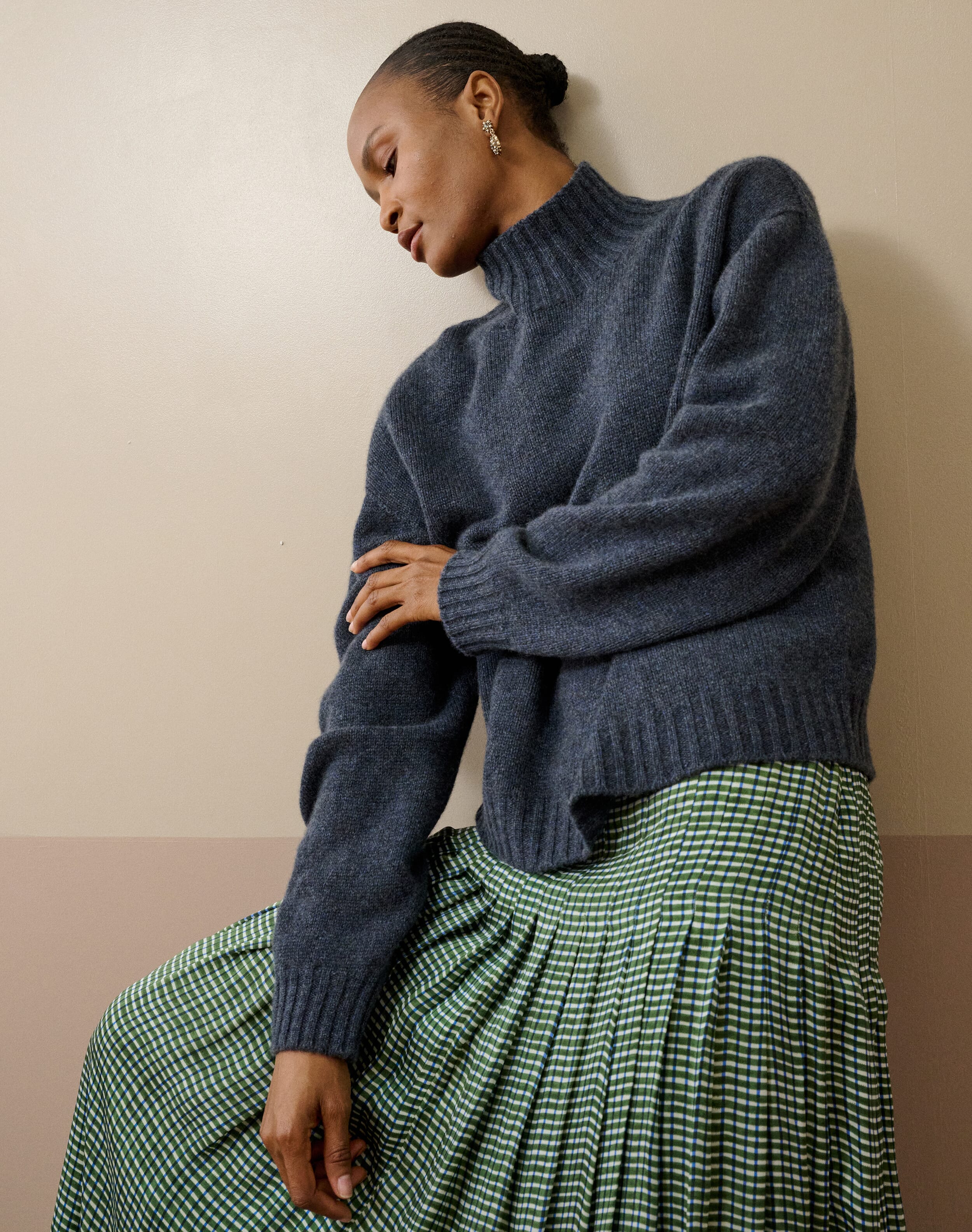 Cashmere Luxe Knit Polo Neck