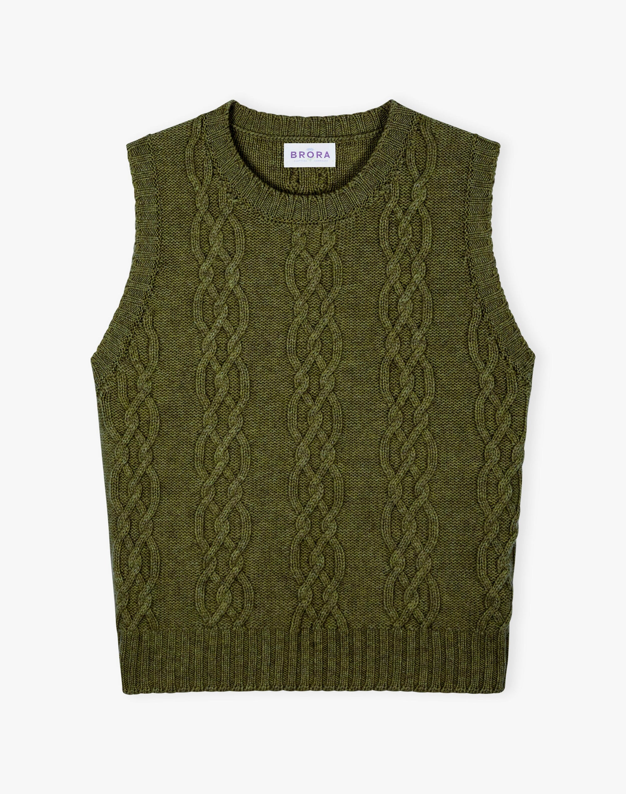 Cashmere Luxe Knit Cable Tank