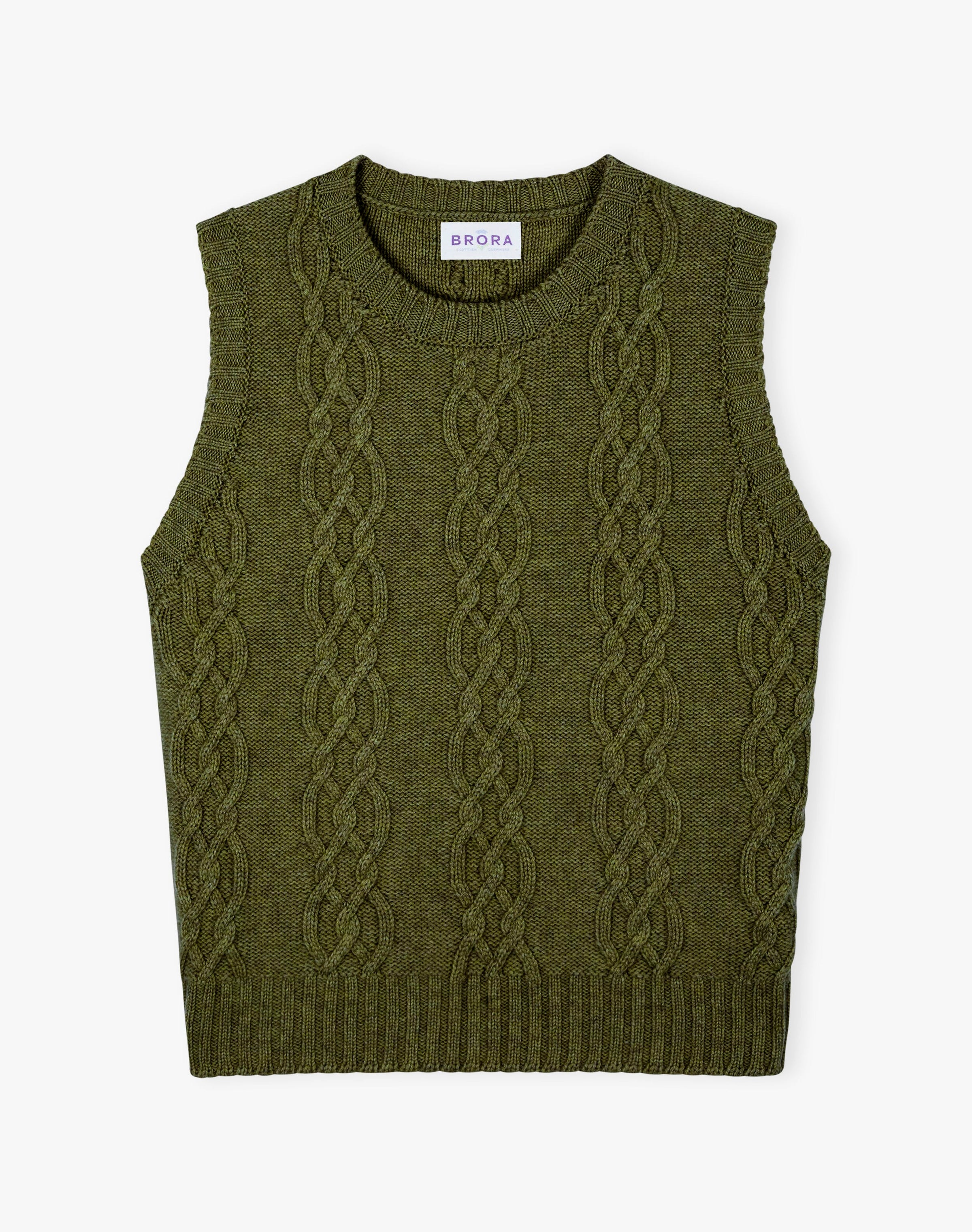 Cashmere Luxe Knit Cable Tank