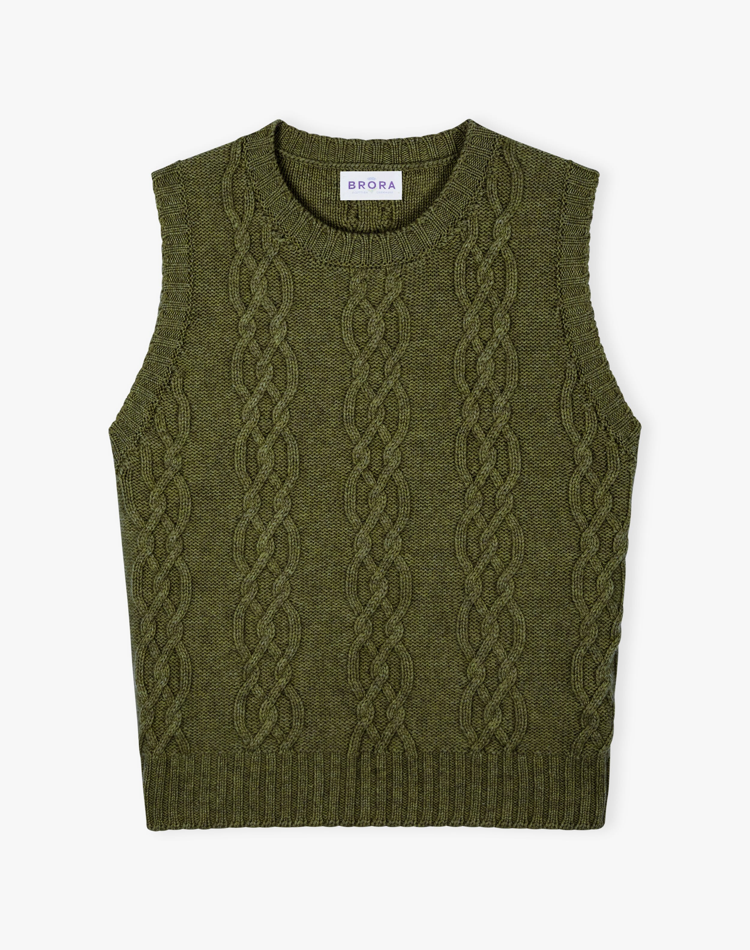 Cashmere Luxe Knit Cable Tank