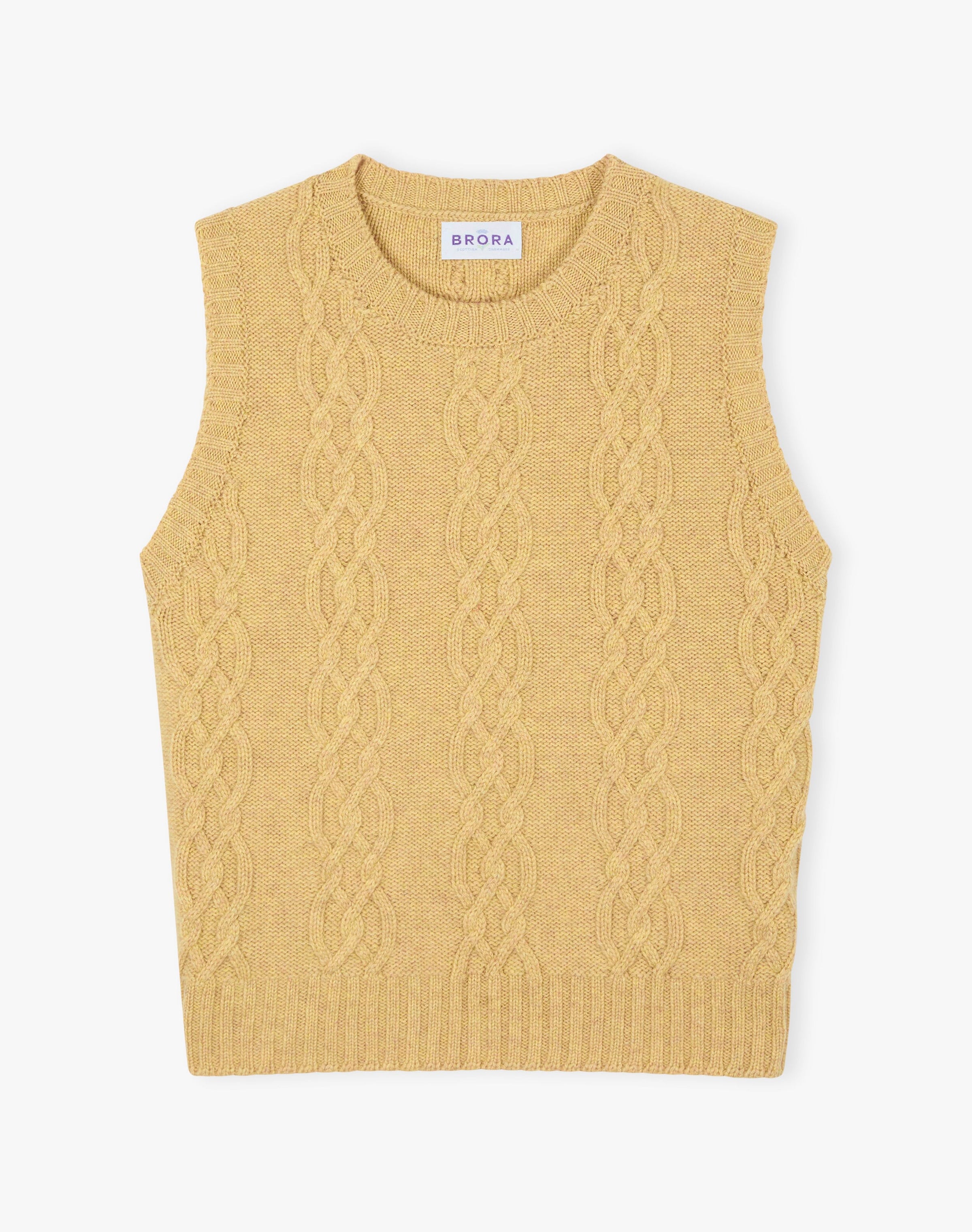 Cashmere Luxe Knit Cable Tank