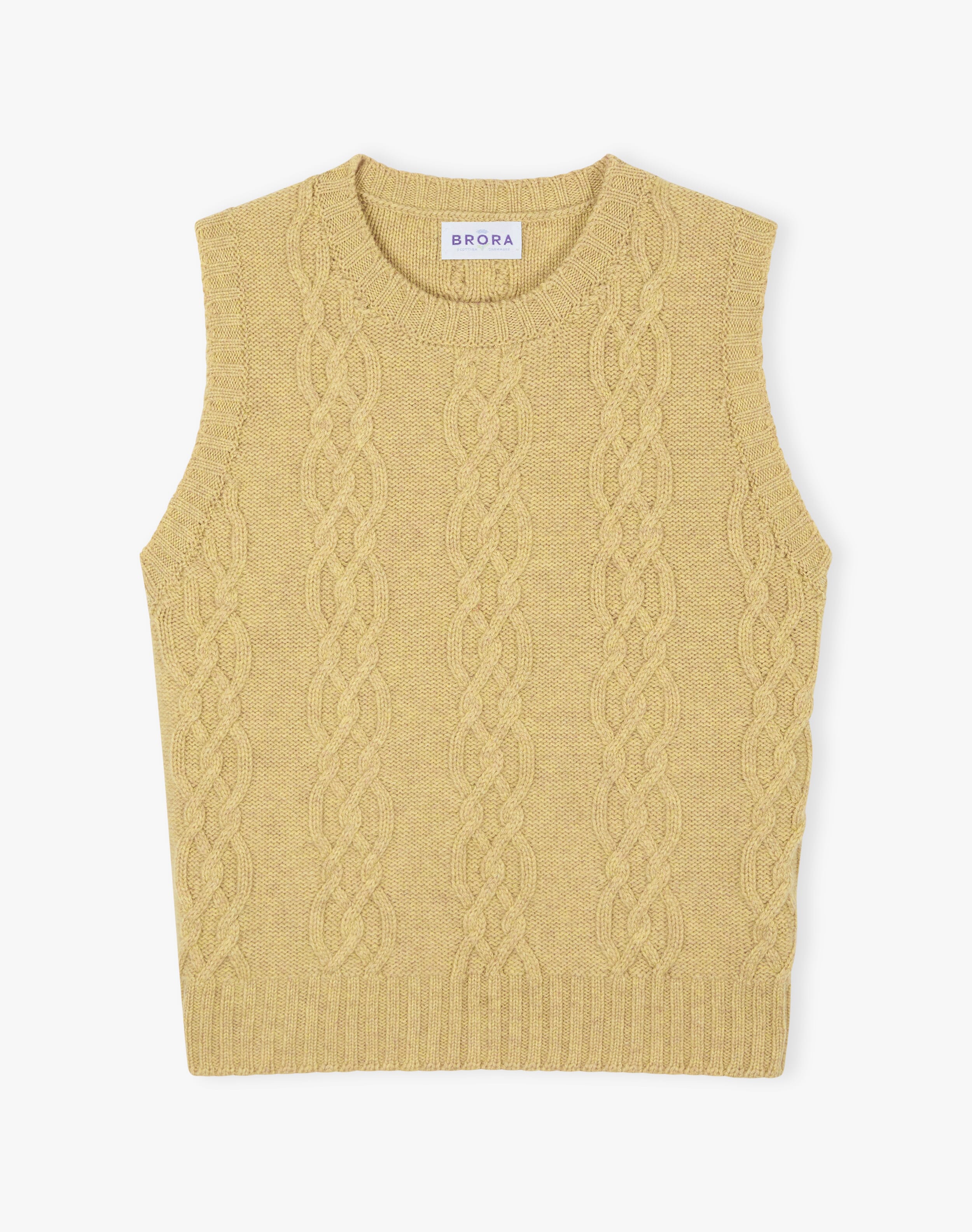Cashmere Luxe Knit Cable Tank