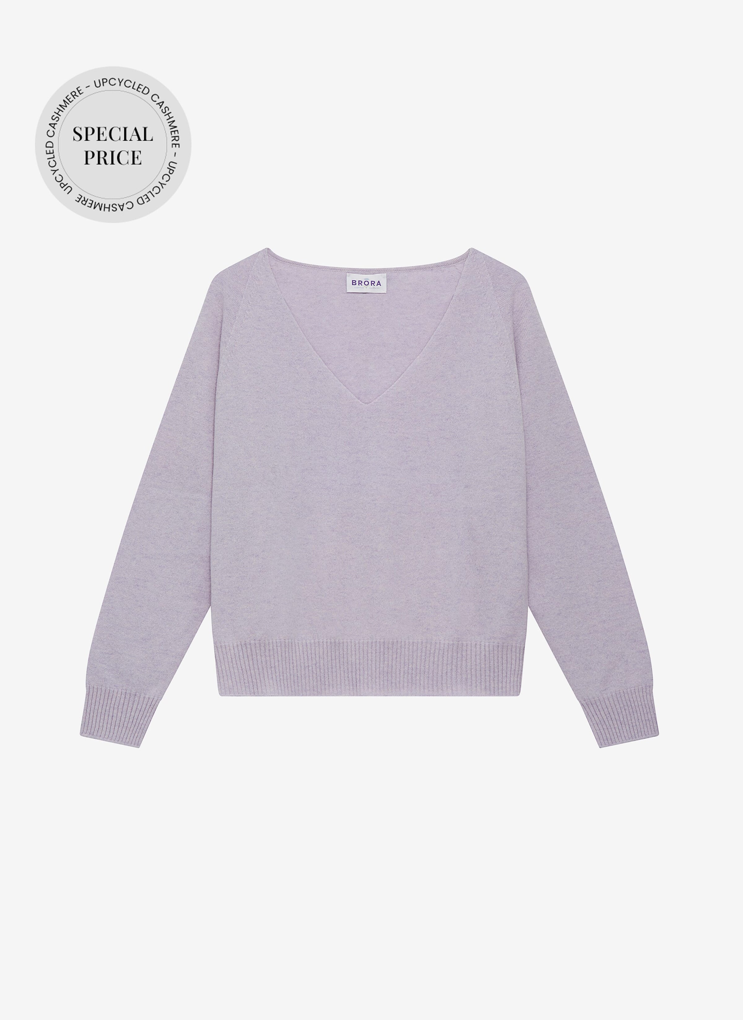 Cashmere Slouchy V Neck Jumper