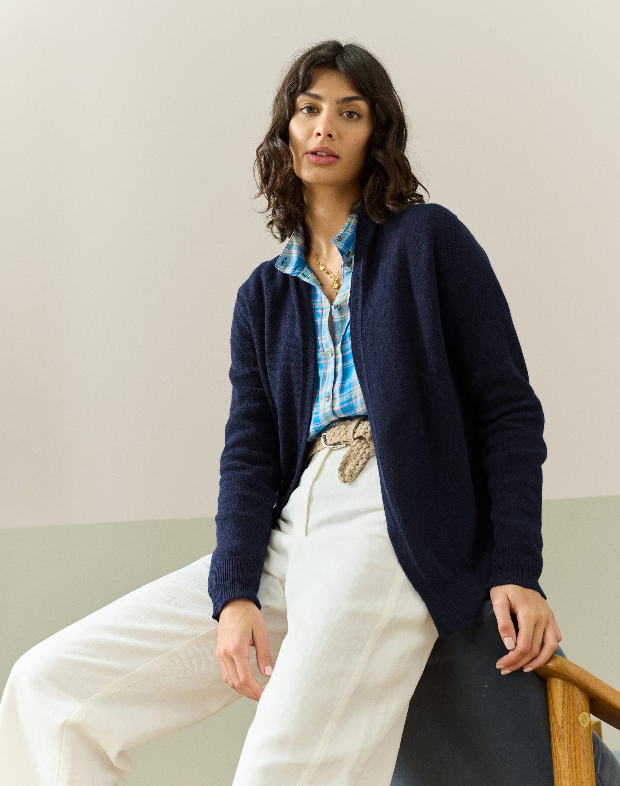 Cashmere Gauzy Shawl Cardigan