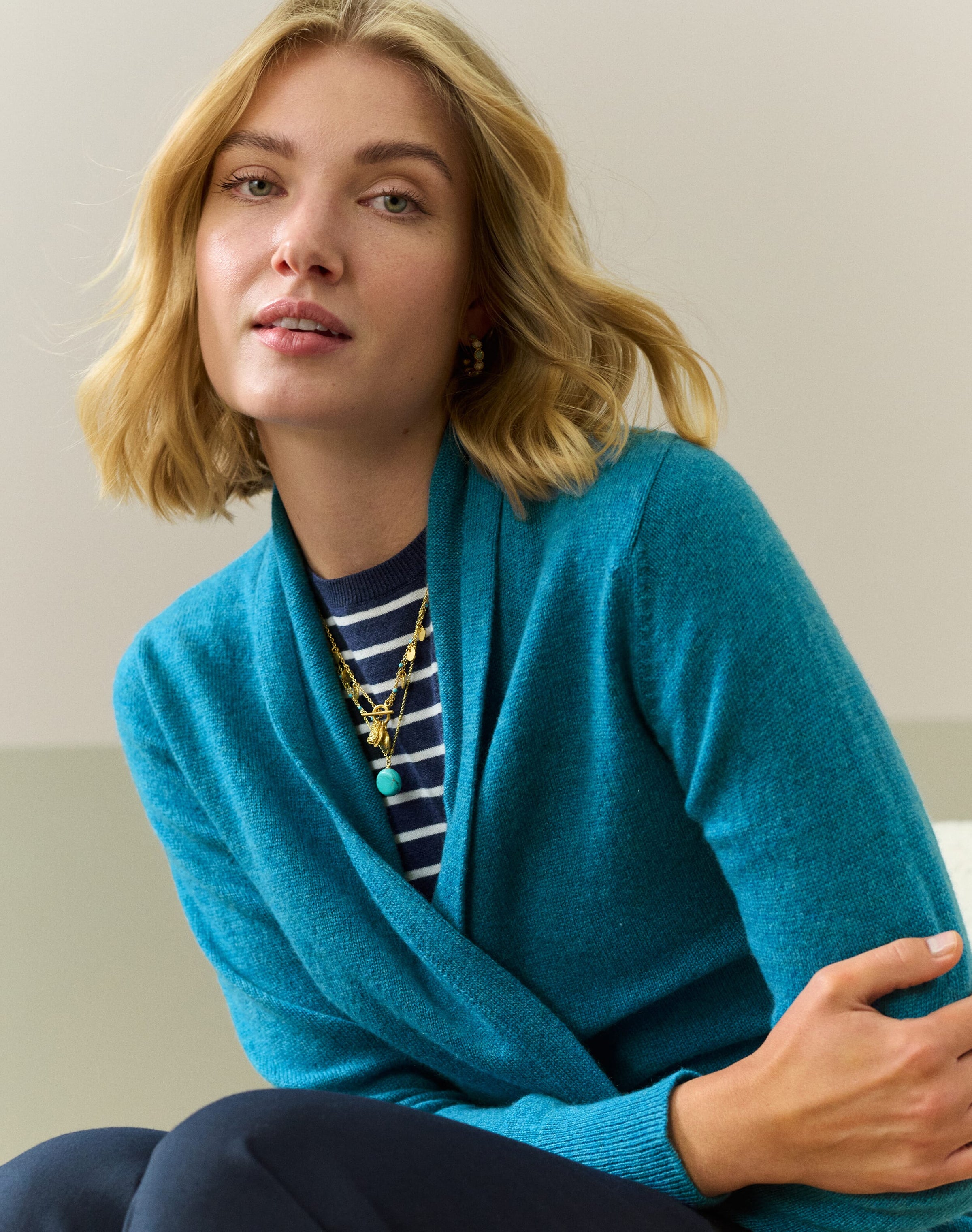 Cashmere Gauzy Shawl Cardigan