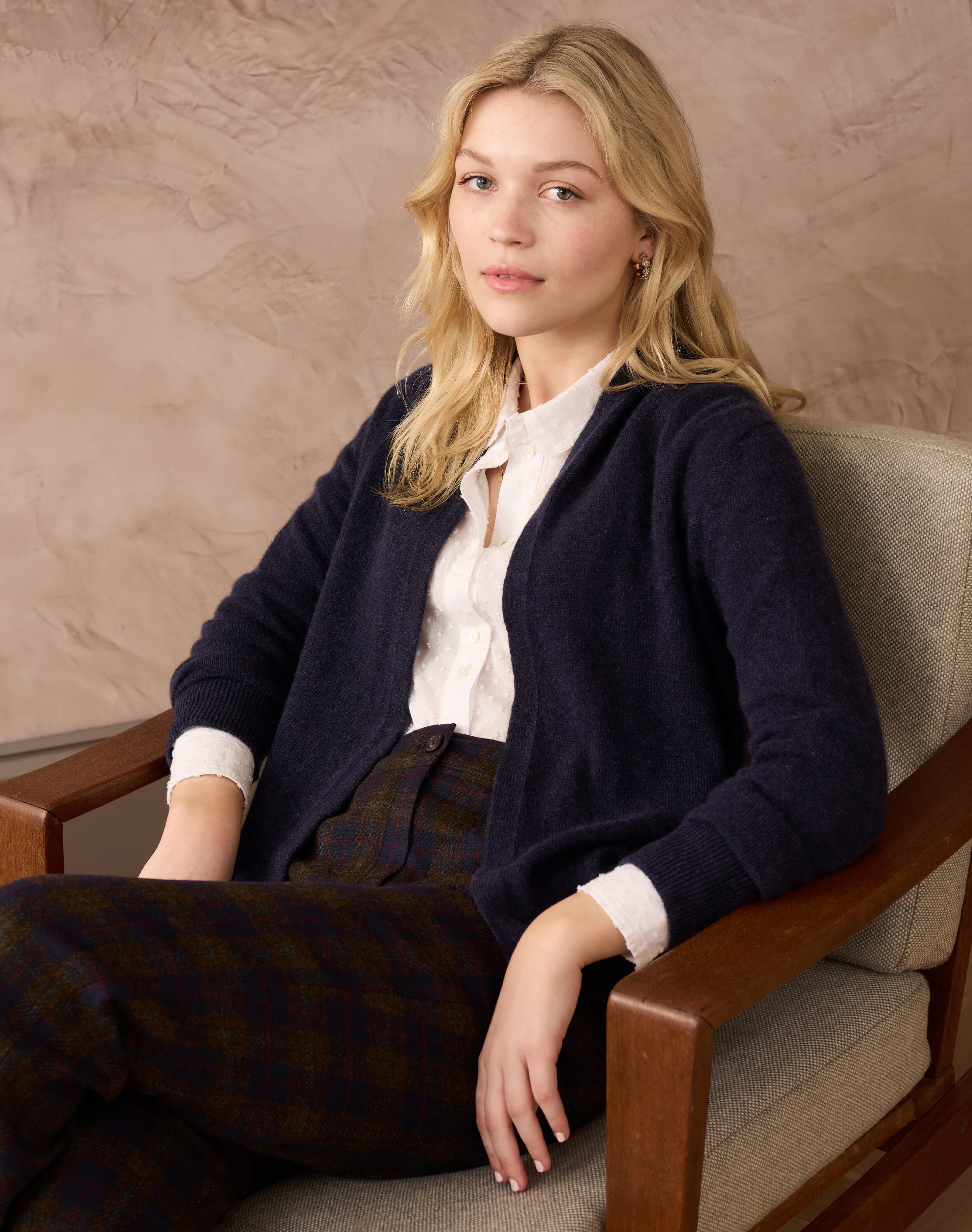 Cashmere Gauzy Shawl Cardigan