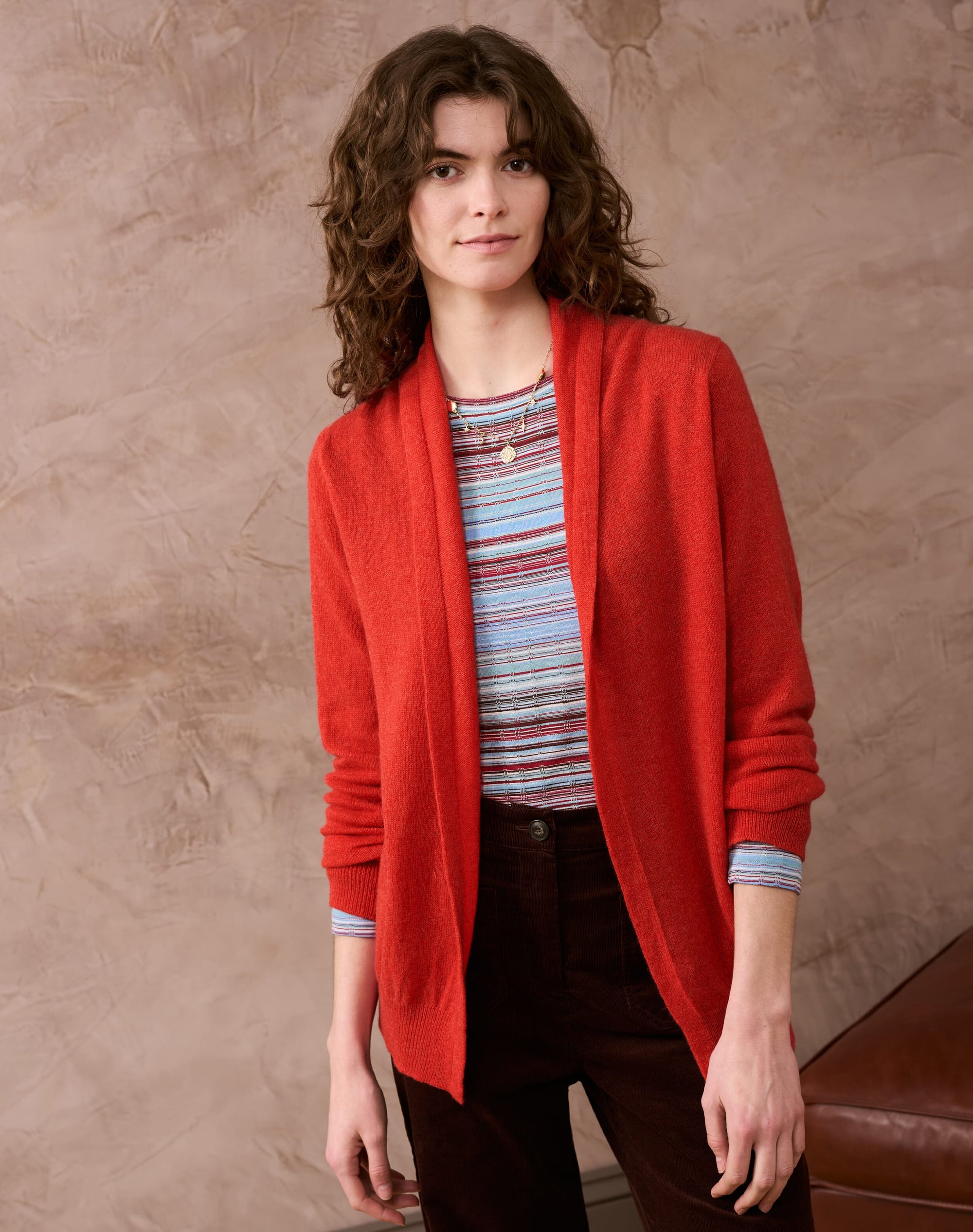 Cashmere Gauzy Shawl Cardigan