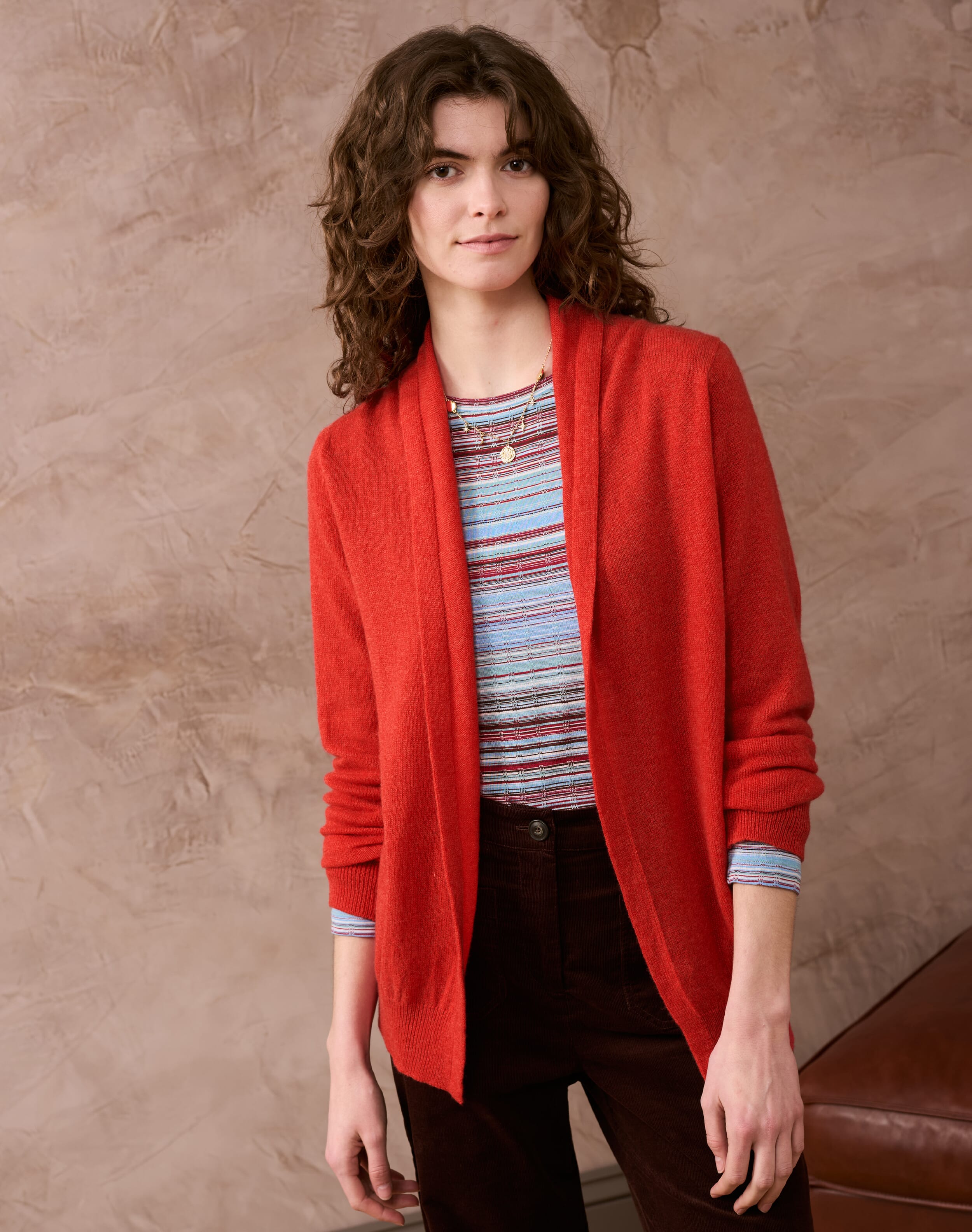Cashmere Gauzy Shawl Cardigan