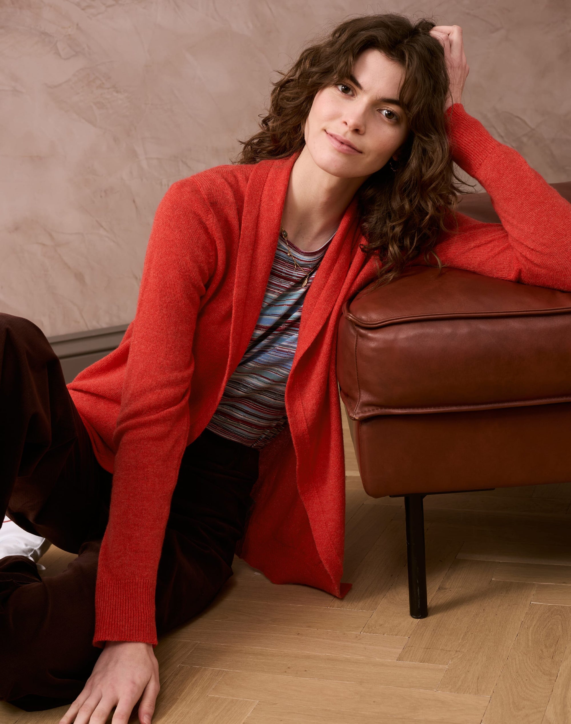 Cashmere Gauzy Shawl Cardigan