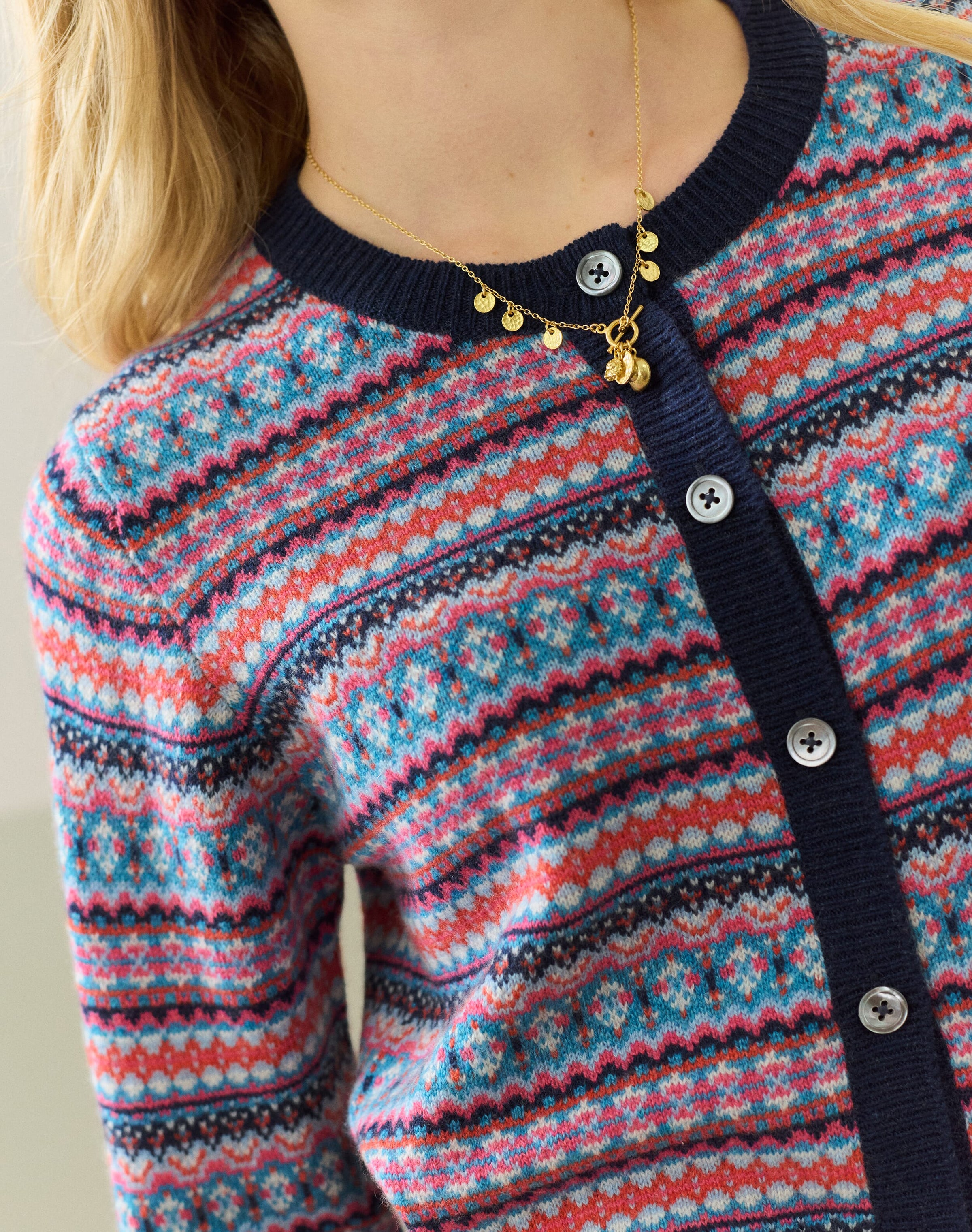 Cashmere Fair Isle Cardigan