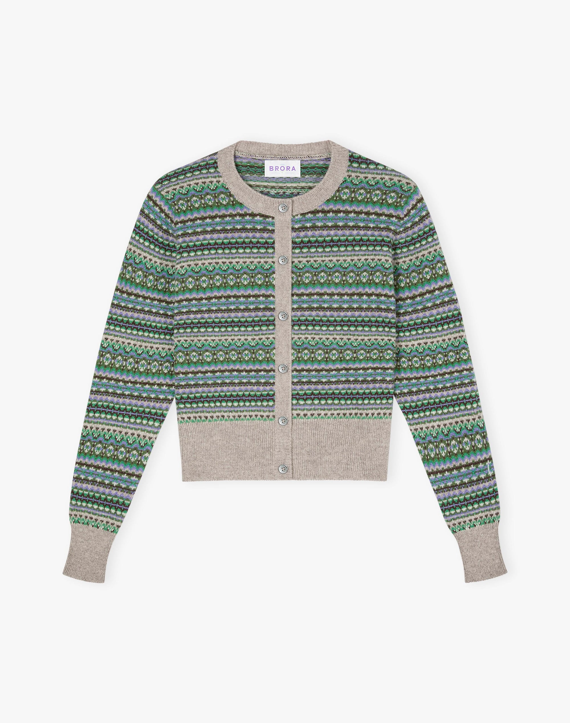 Cashmere Fair Isle Cardigan