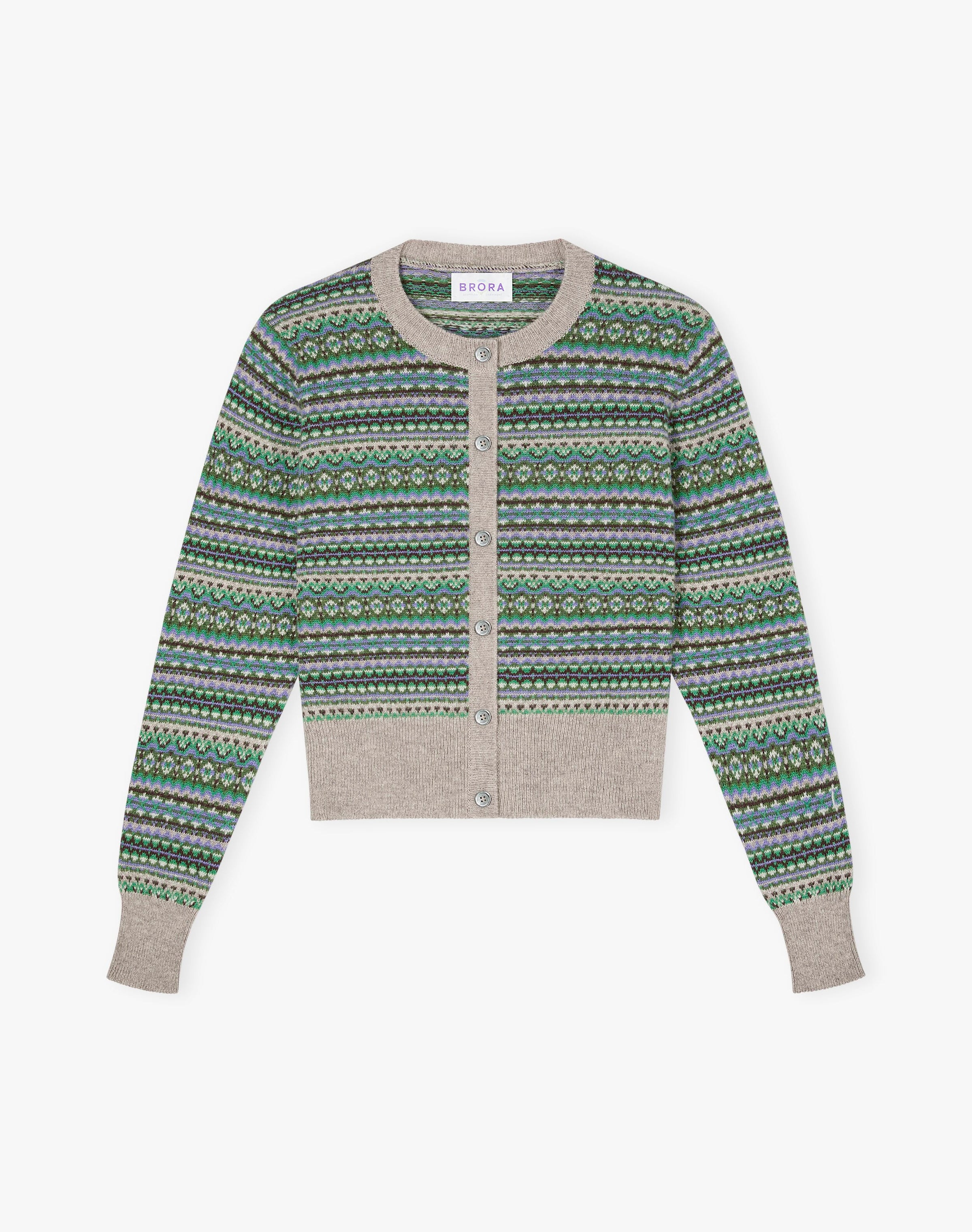 Cashmere Fair Isle Cardigan