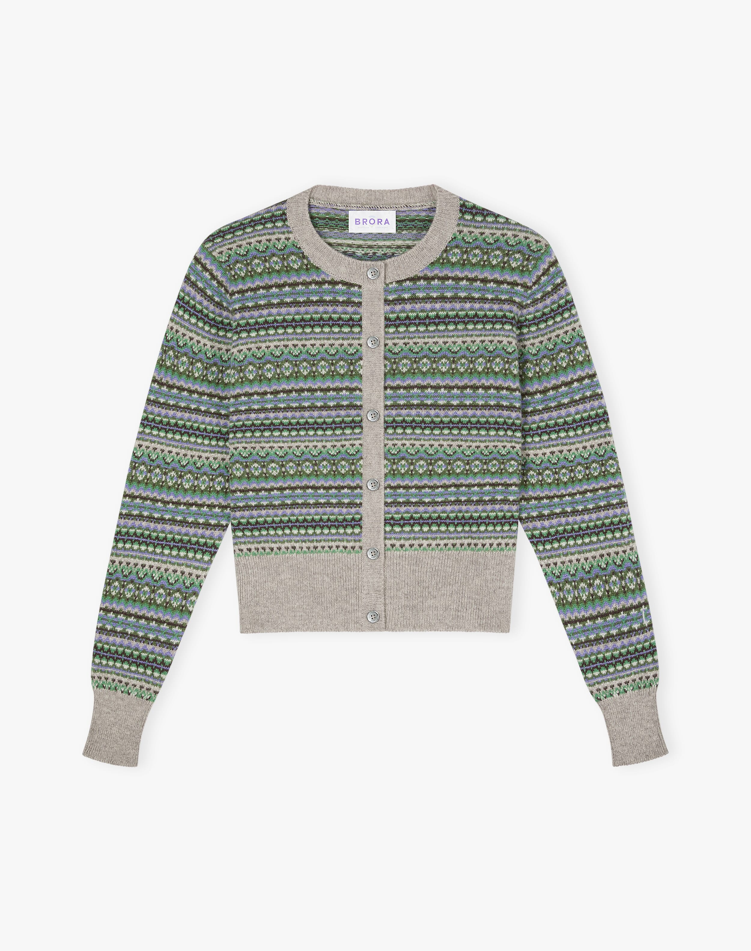 Cashmere Fair Isle Cardigan